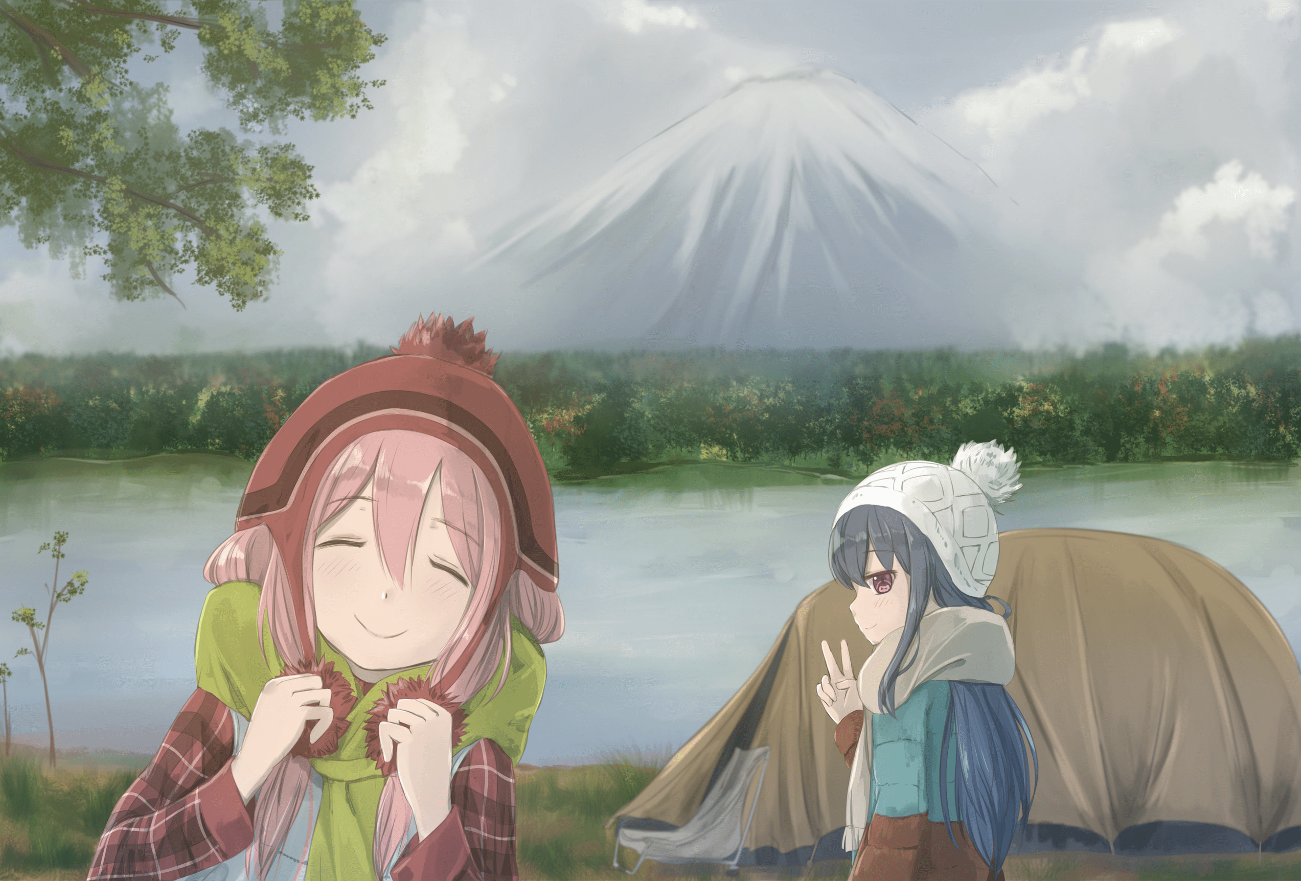 2659x1800 Yuru Camp HD Wallpaper and Background Image