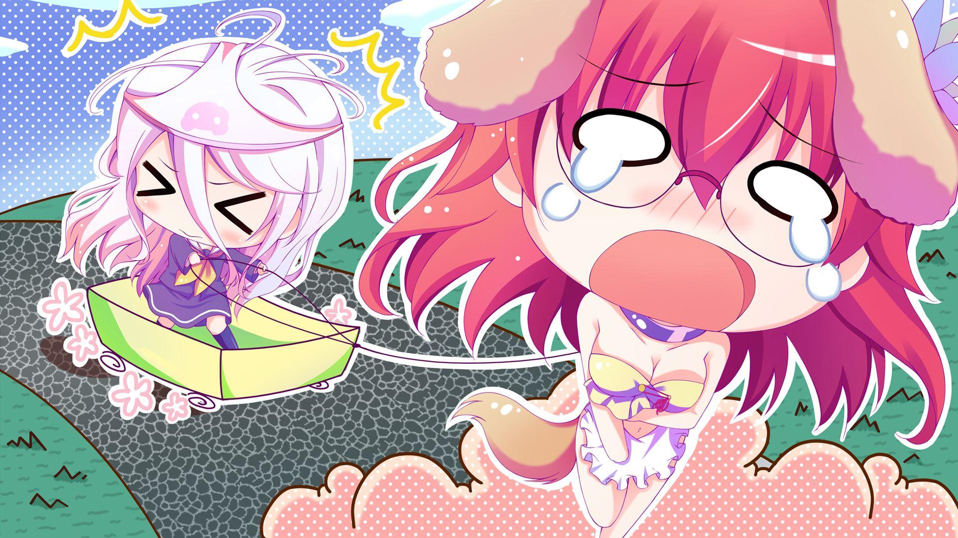 1920x1080 Chibi Shiro & Stephanie Wallpaper HD