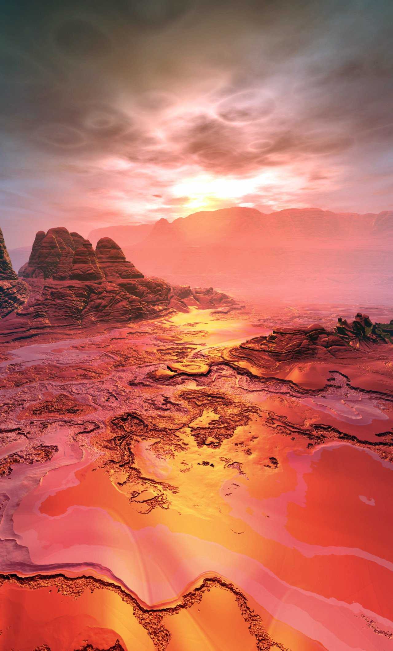 1280x2120 Landscape Illustration Conceptual Art HD Wallpaper (1280x2120)