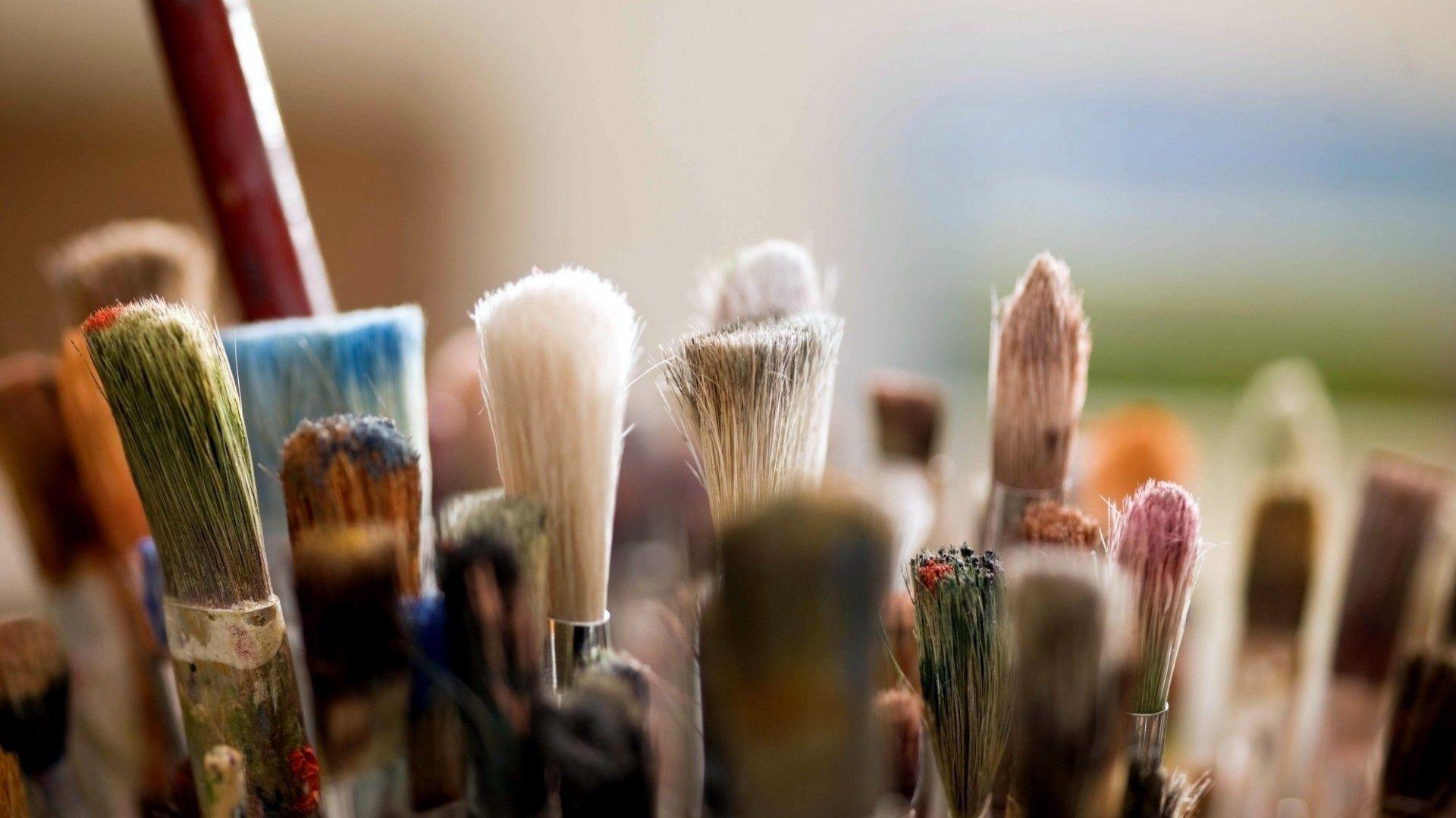 1920x1080 Wallpaper paint, brush, painter, macro desktop wallpaper Other