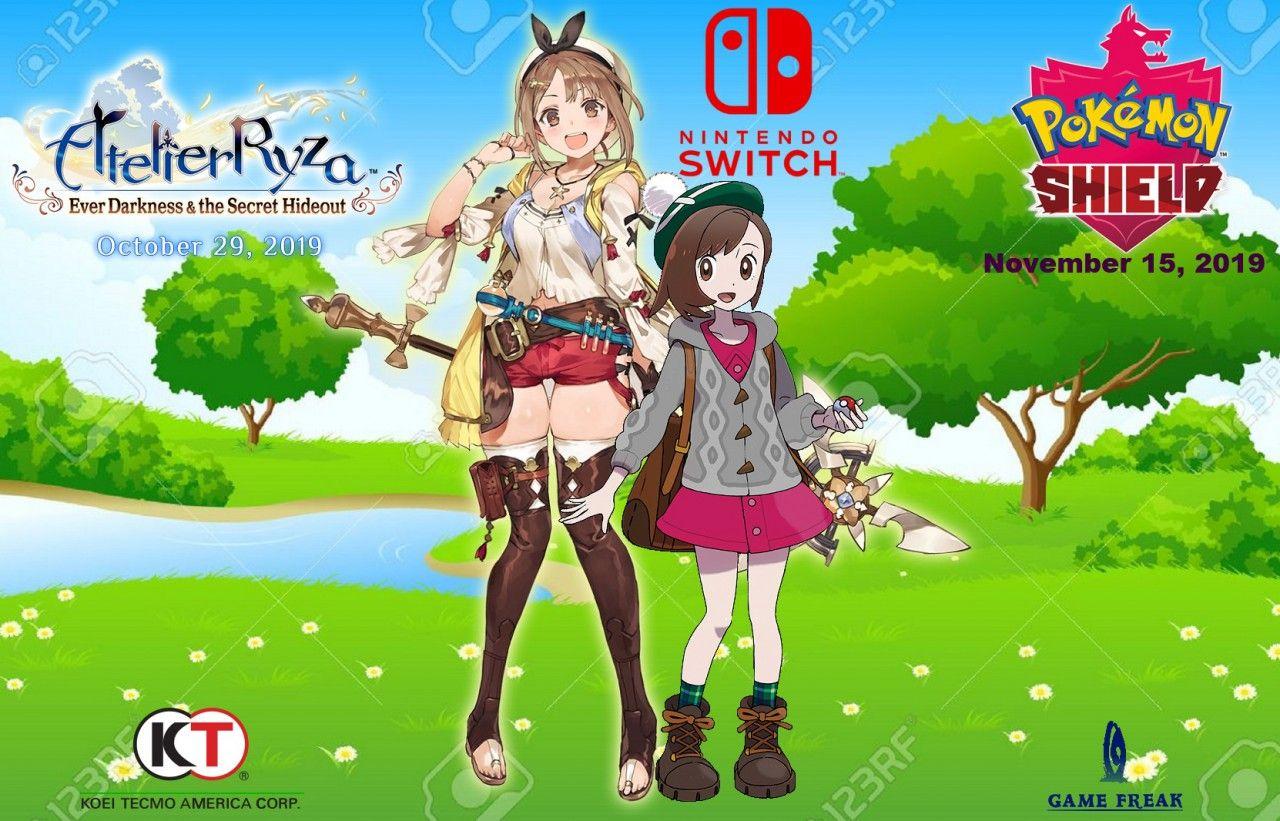1280x821 Atelier Ryza and Pokemon Shield Crossover Wallpaper