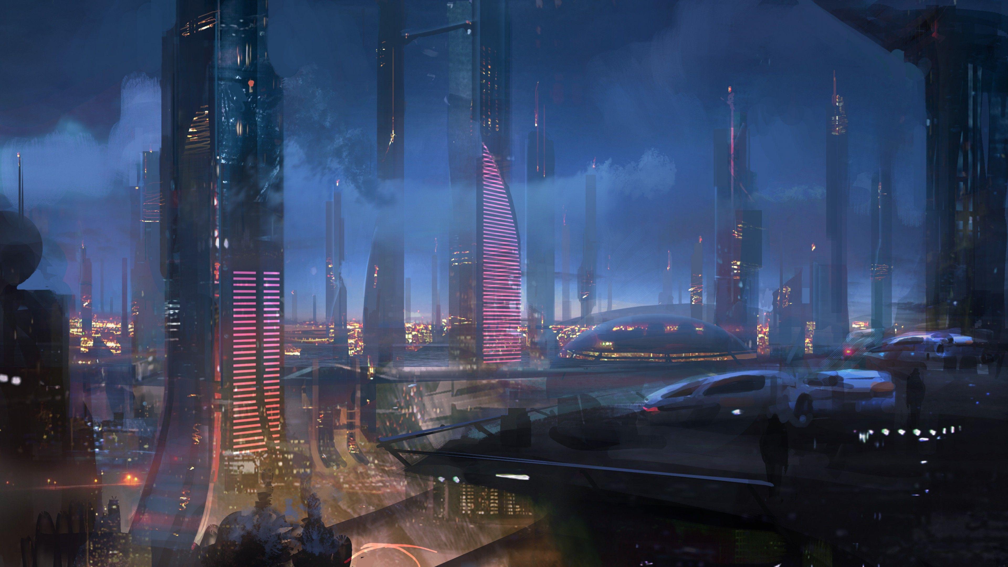 3840x2160 Our future city