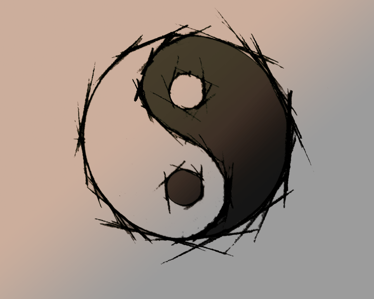 1280x1024 Free download Yin Yang Wallpaper Wolf wallpaper wallpaper HD