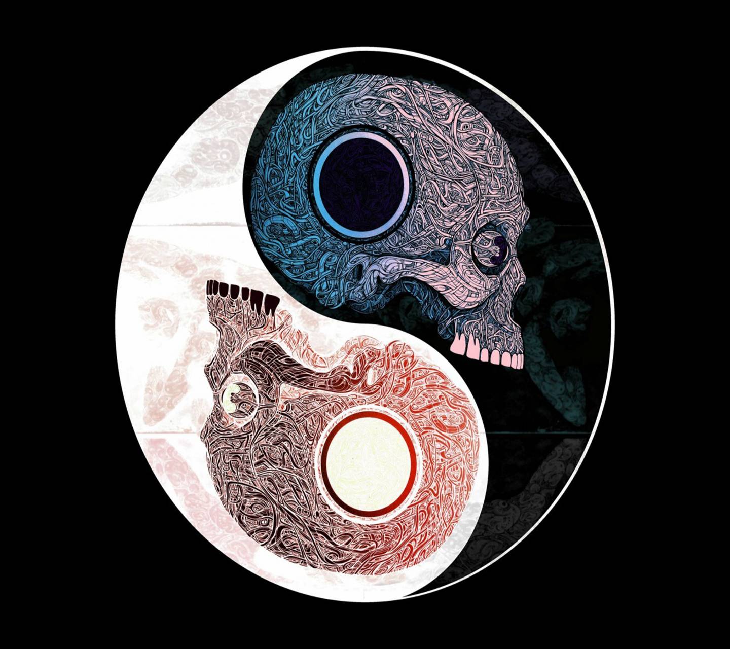 1440x1280 Yin yang Wallpaper by ZEDGE™