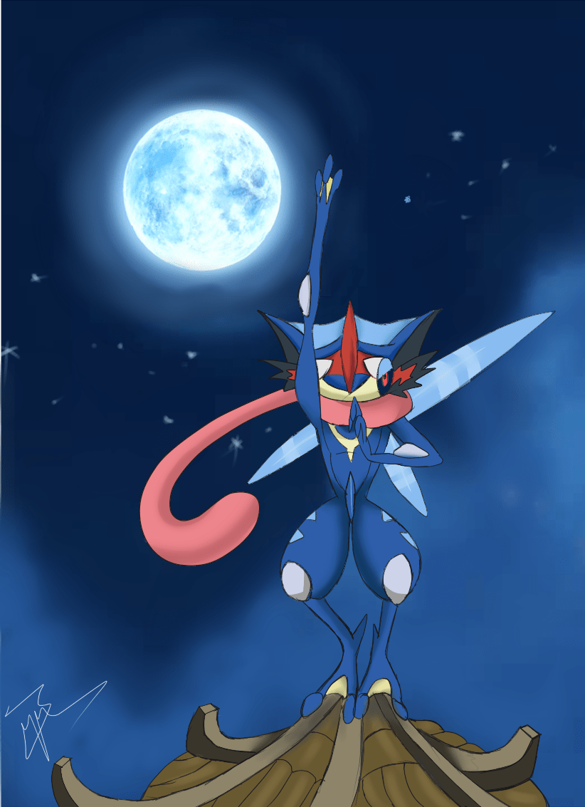 822x1133 Greninja Background On High Resolution Wallpaper Ash
