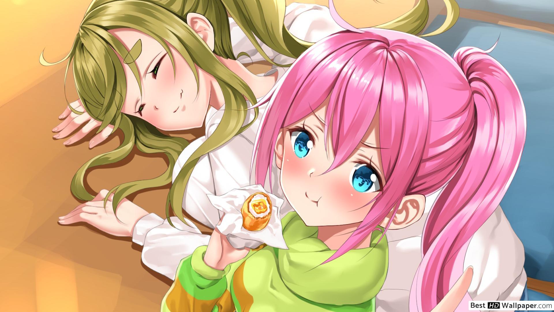 1920x1080 Laid Back Camp Kagamihara & Aoi Inuyama HD Wallpaper
