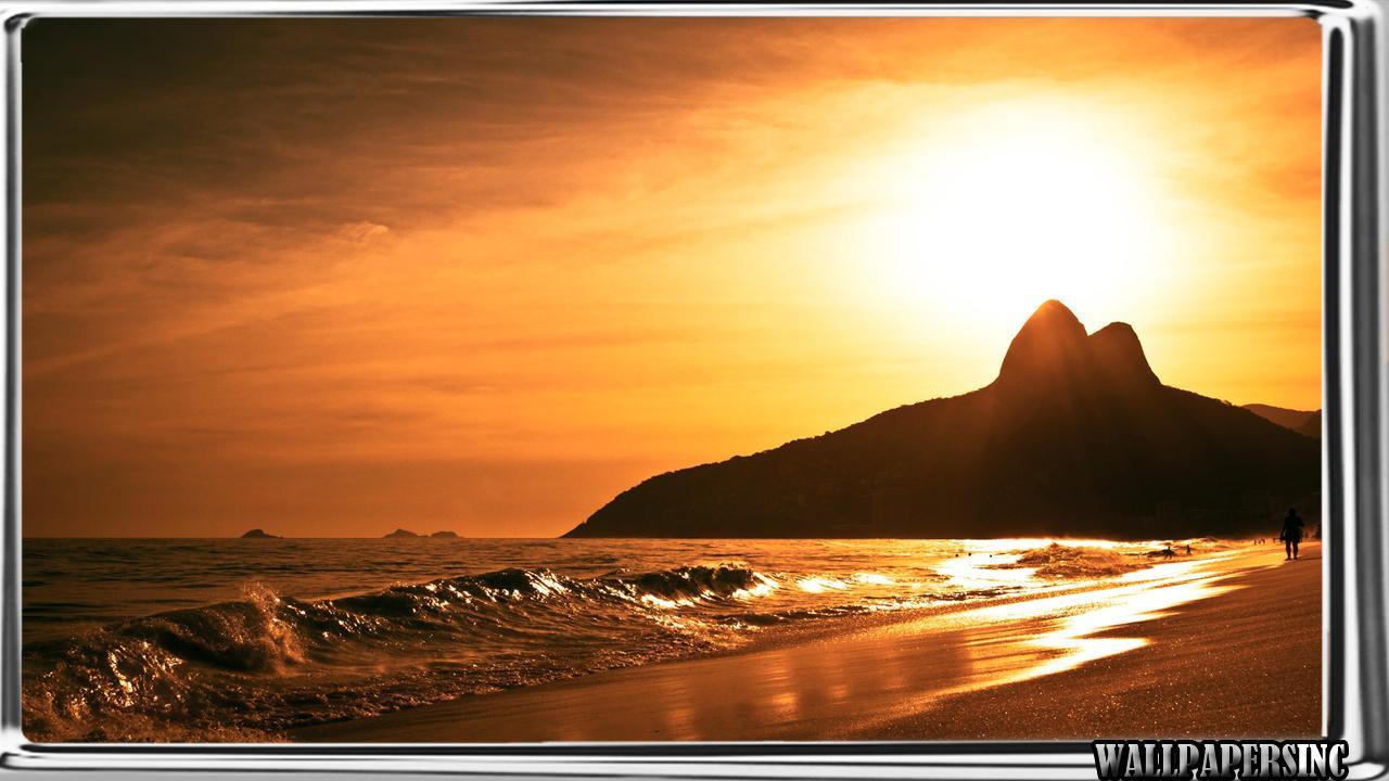 1280x720 Ipanema Beach Wallpaper for Android
