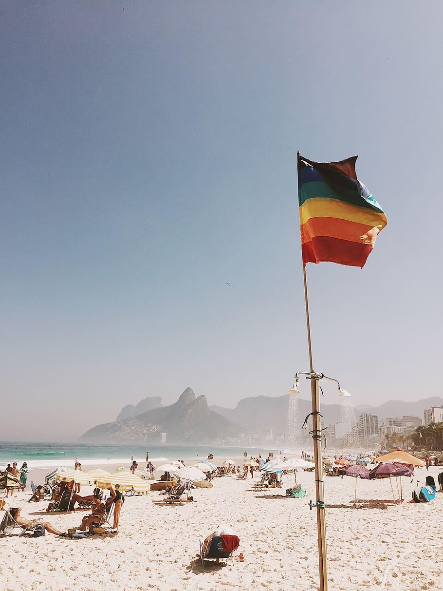 910x1213 HD wallpaper: brazil, ipanema, av. francisco bering, beach, sky