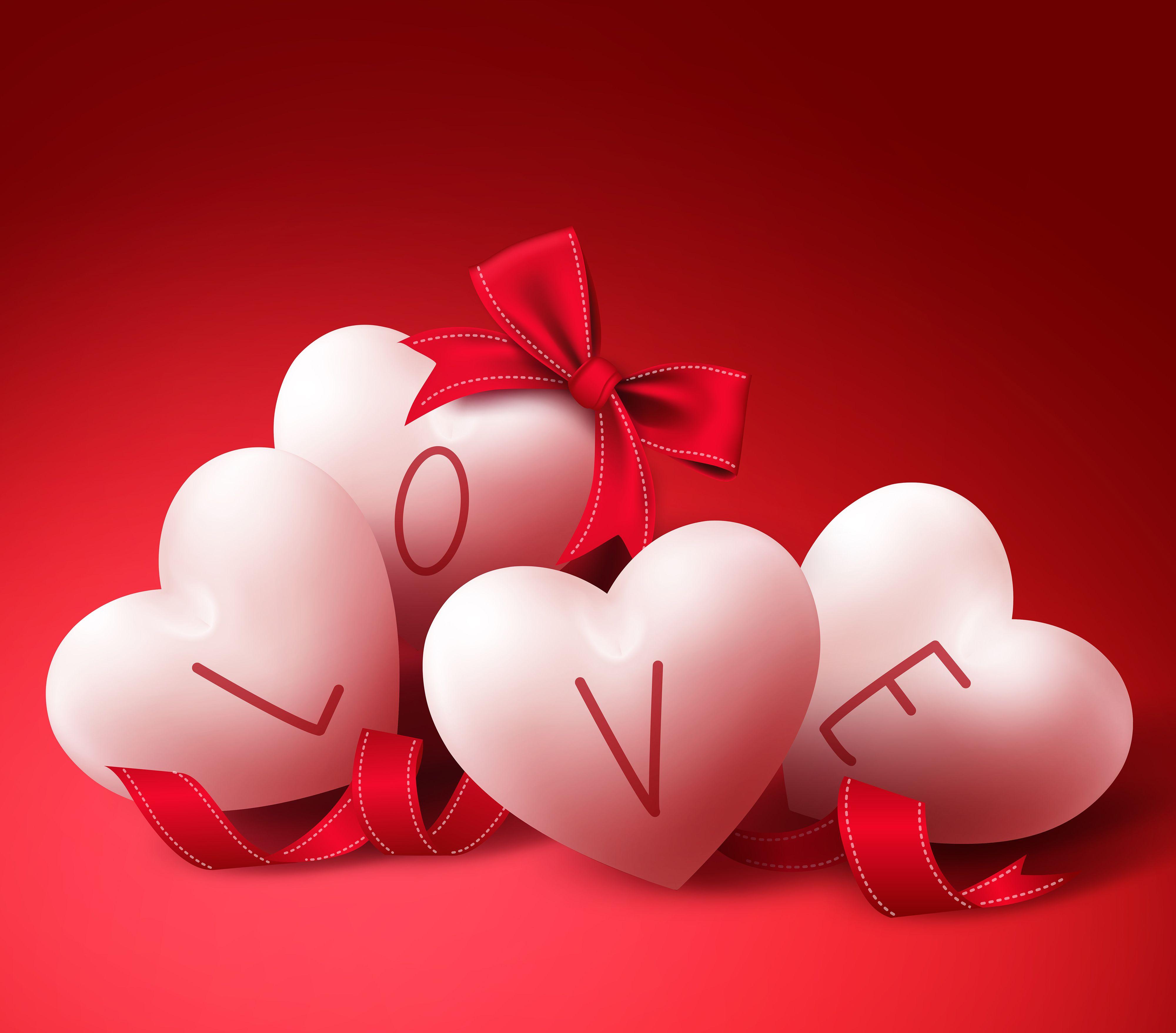 4000x3513 Wallpaper Of Love Hearts