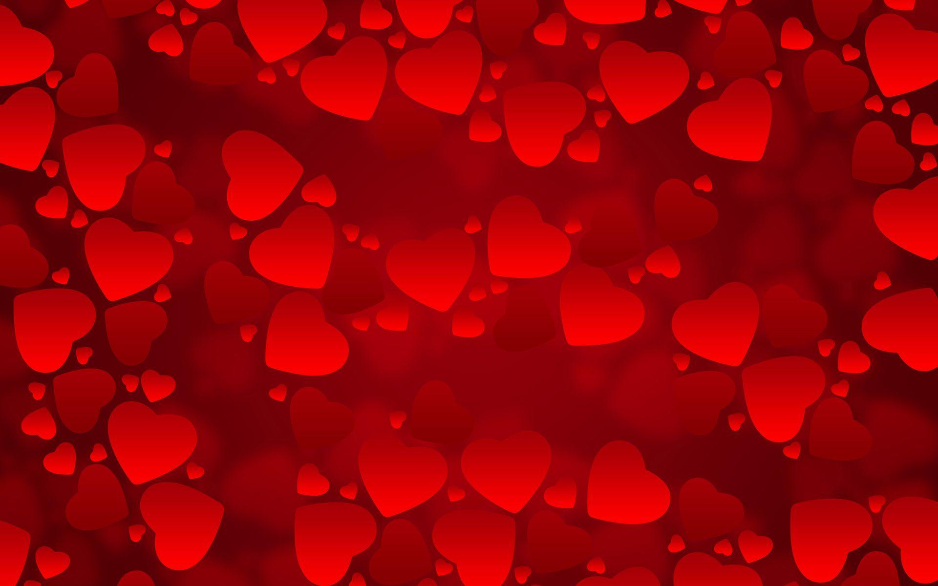 1920x1200 Valentine's Day Hearts Wallpaper