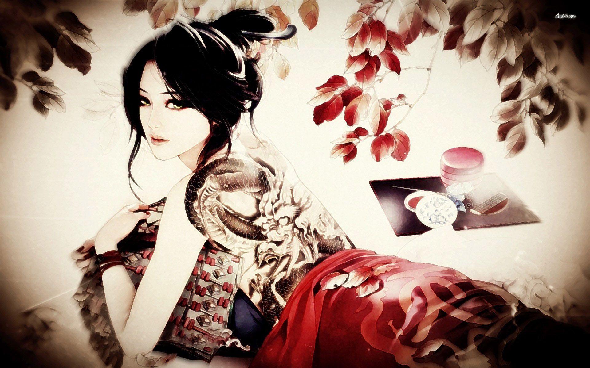 Japanese Geisha Warrior Wallpapers Top Free Japanese Geisha Warrior Backgrounds WallpaperAccess