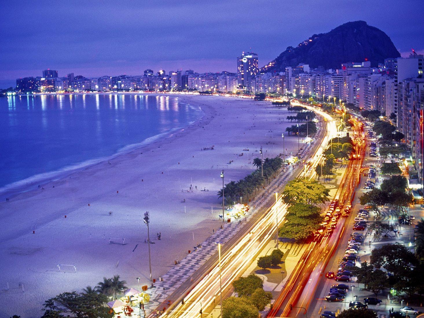 1465x1099 Night Copacabana Beach Rio De Janeiro Brazil Looks Terrible Beauty