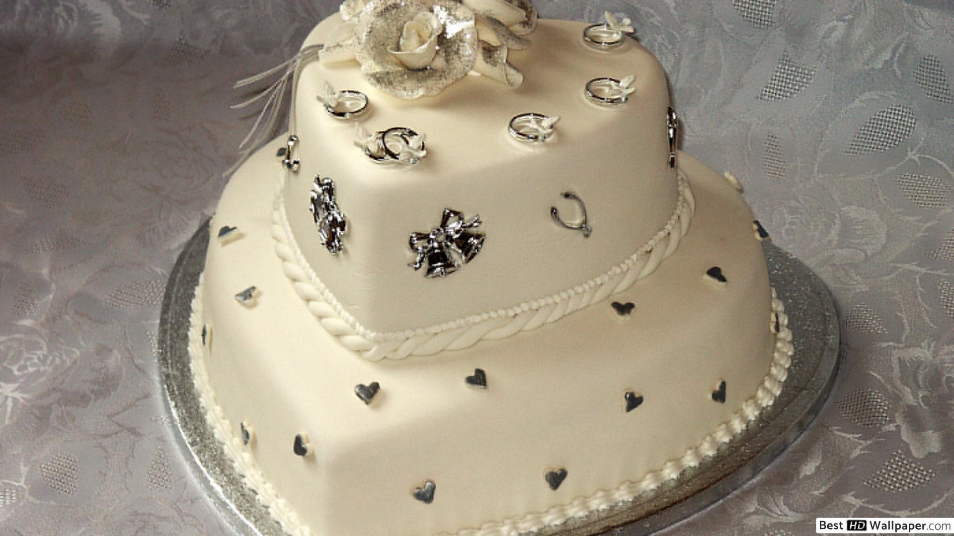 1920x1080 White Wedding Cake HD wallpaper download