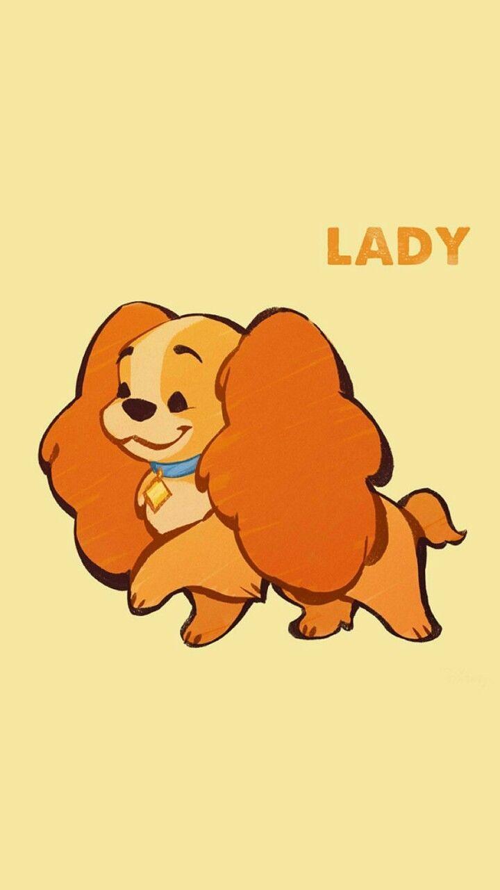 720x1280 Cute #Dog #Wallpaper #Lady #Disney. Disney fan art, Disney