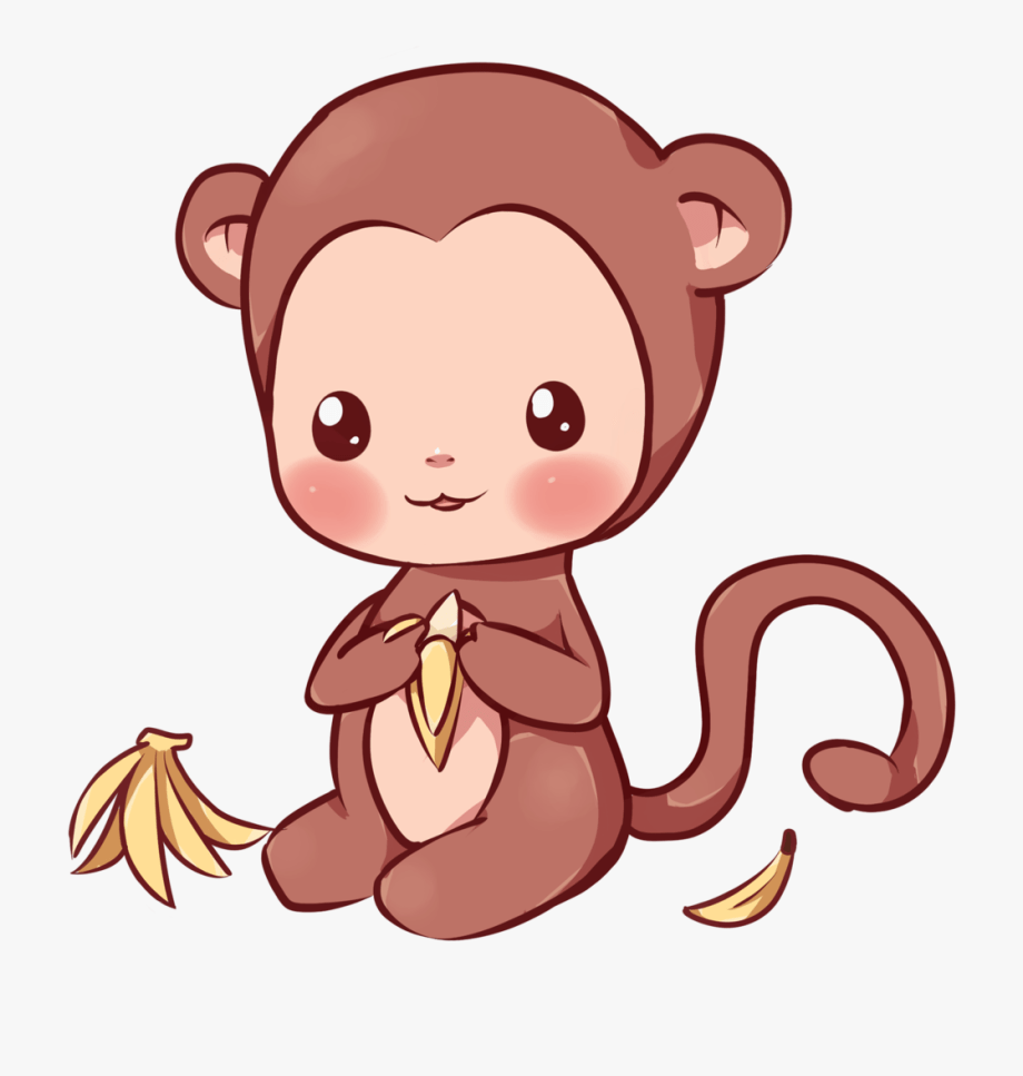 920x967 Kawaii Cute Drawings Monkey