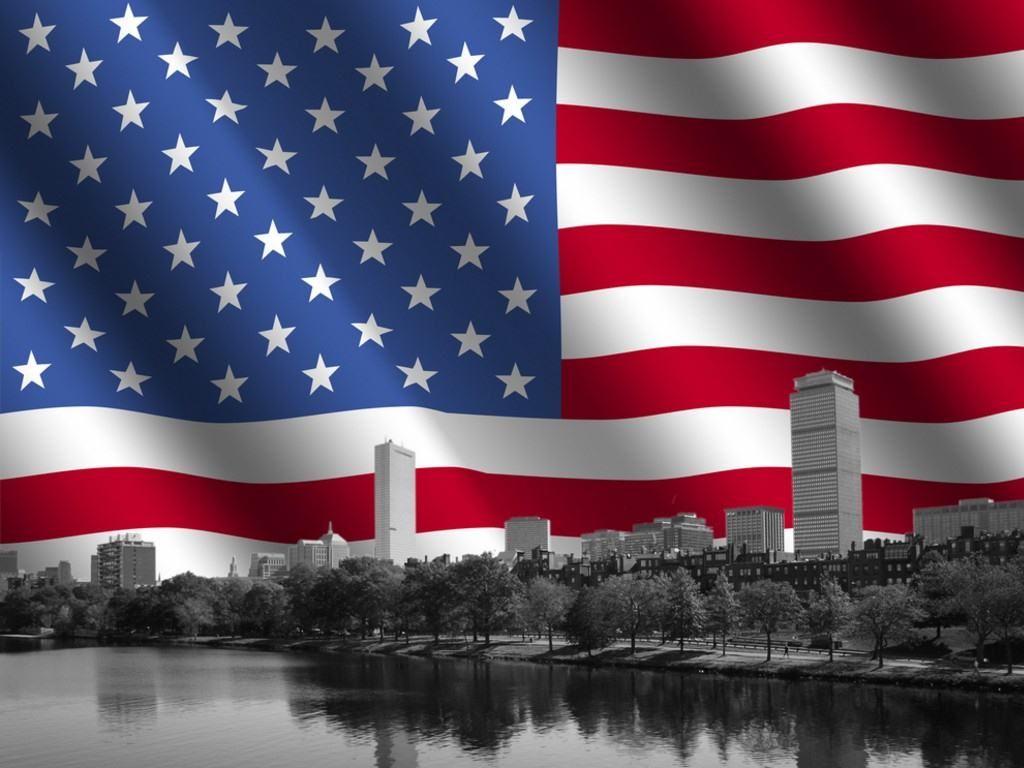 1024x768 US Flag Wallpaper
