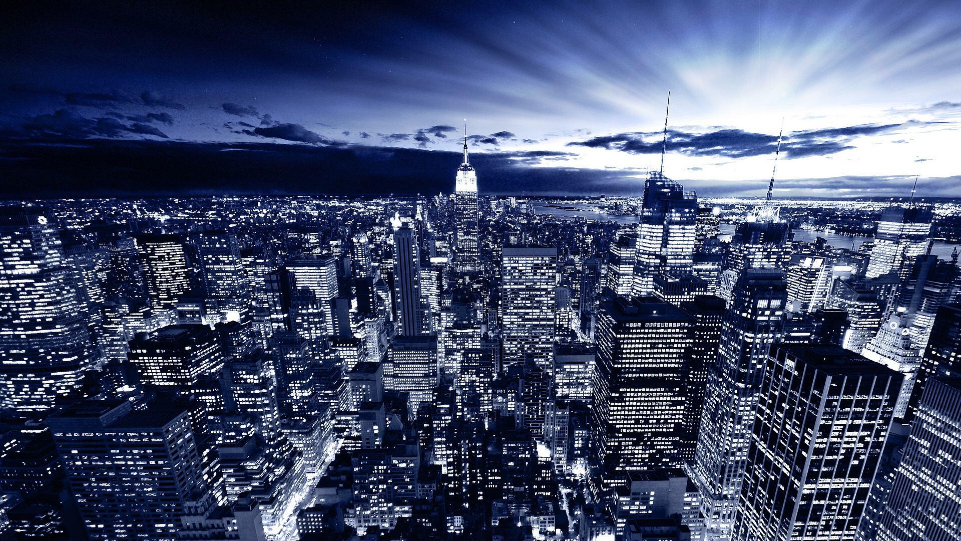 1920x1080 New York At Night Wallpaper