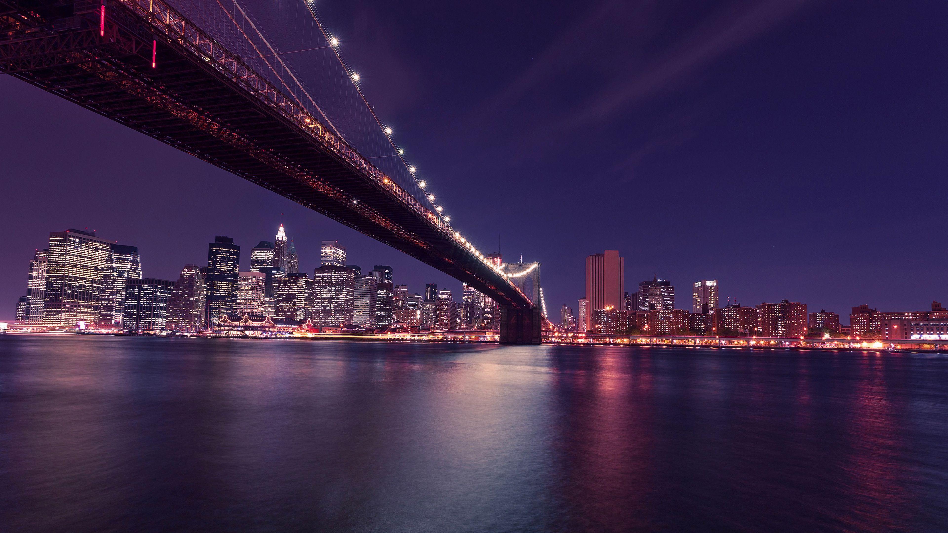 3840x2160 New York Nights Chromebook Wallpaper
