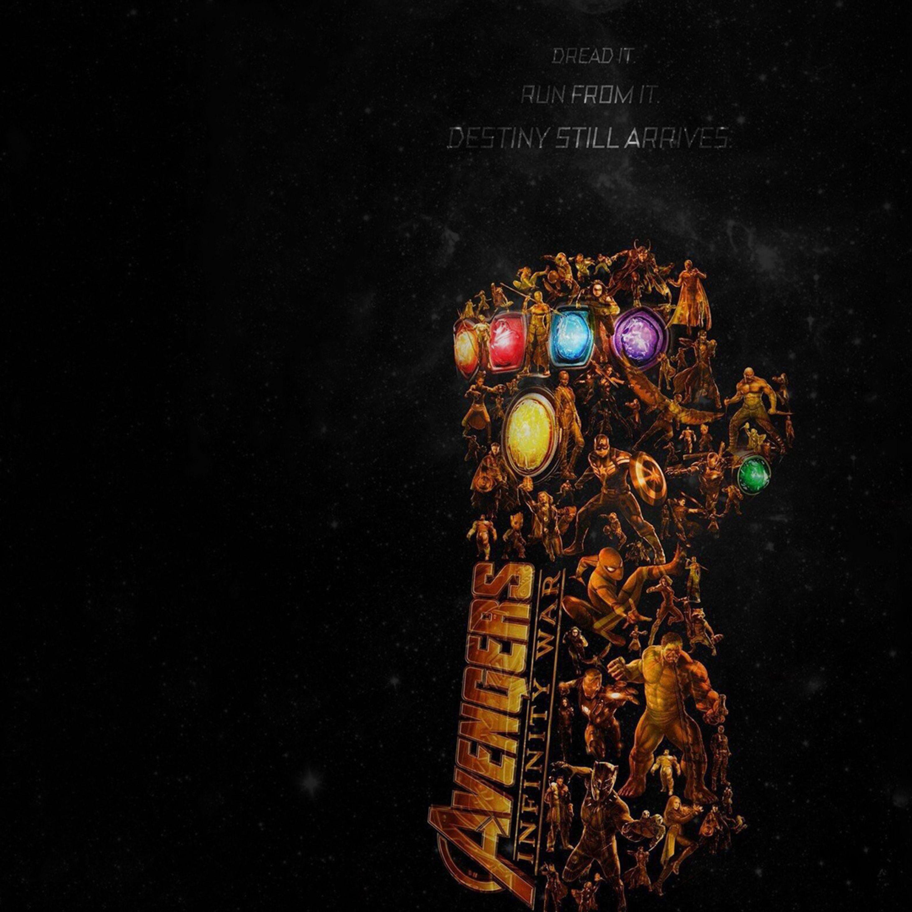 2932x2932 Avengers Infinity War Latest Poster iPad Pro Retina