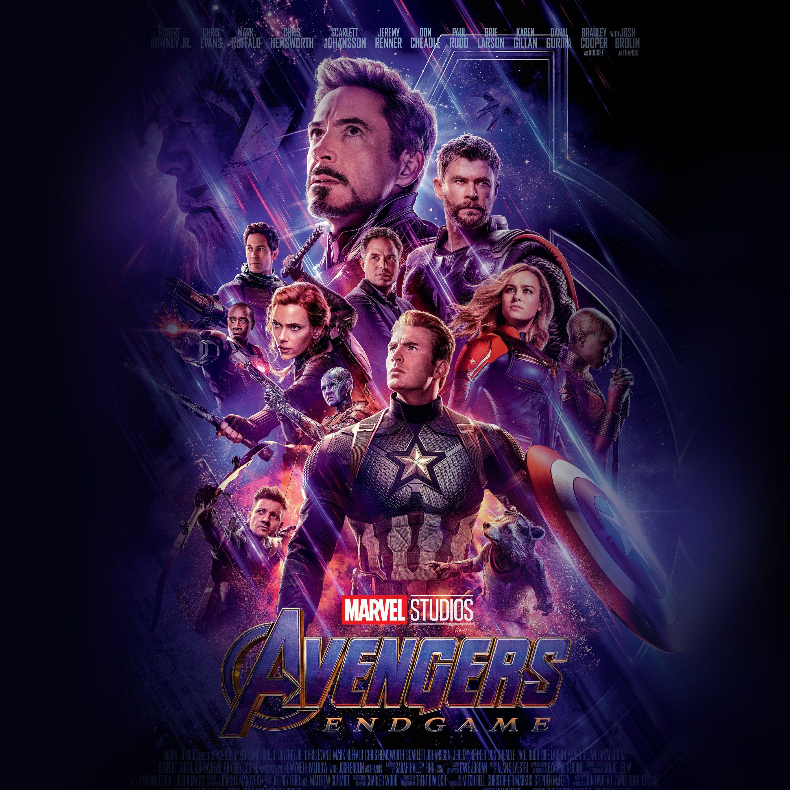 2732x2732 Avengers Poster Hero Endgame Marvel Film Poster Art Hình nền