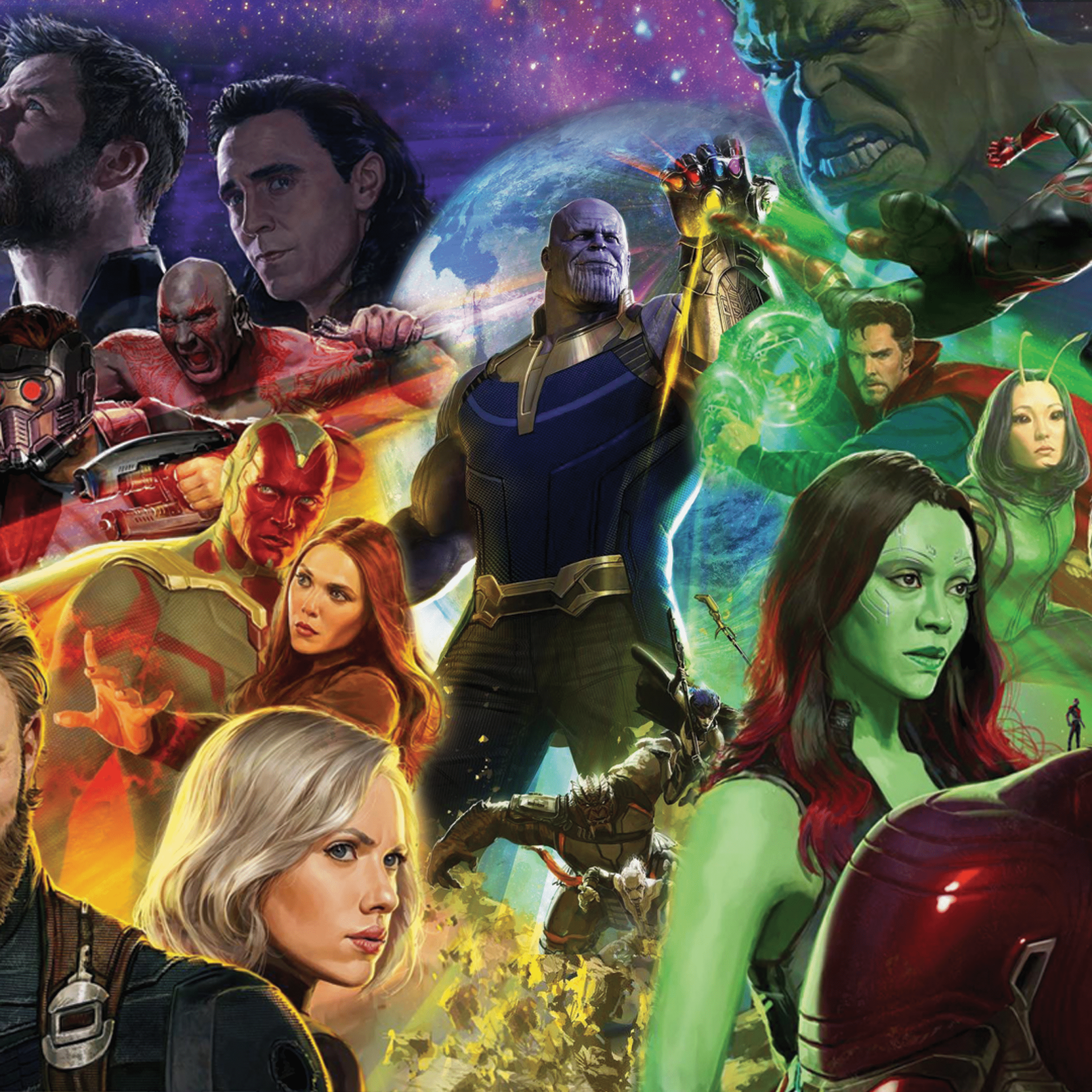 2732x2732 Avengers Infinity War iPad Pro 9 Wallpaper Download
