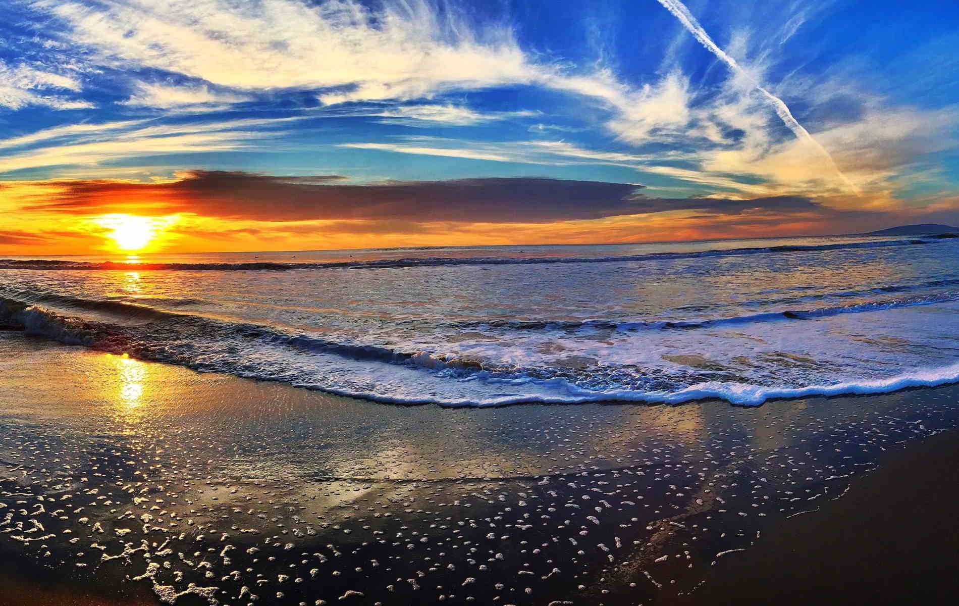 1900x1200 San Diego Beach Sunset