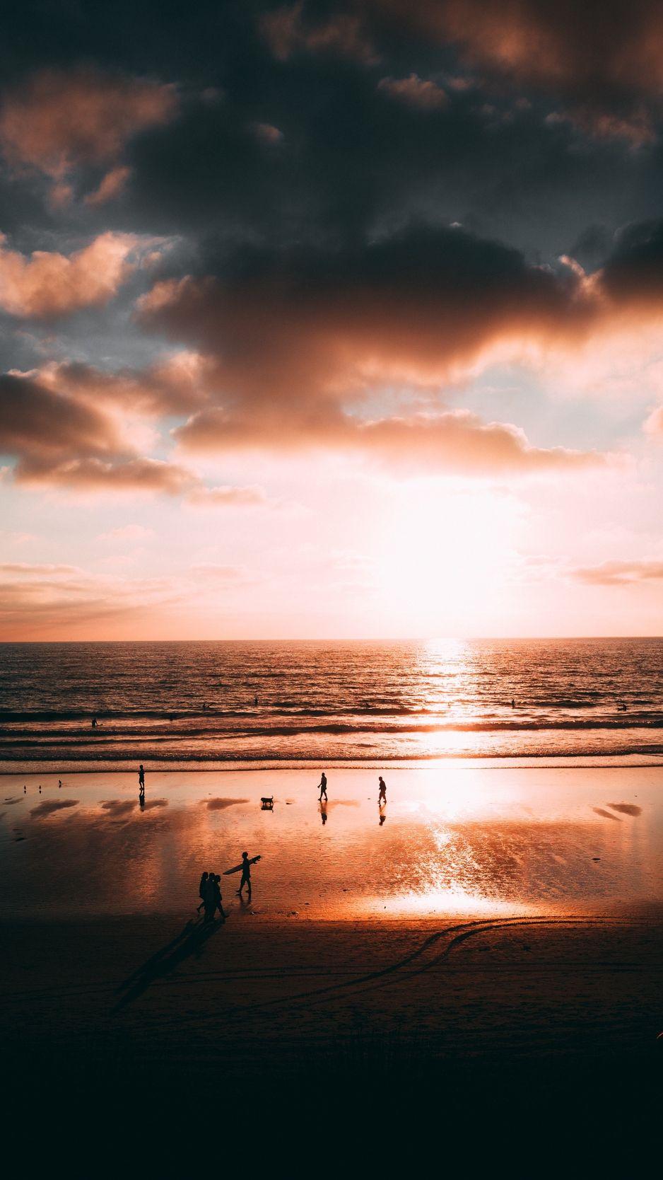 938x1668 Download wallpaper 938x1668 ocean, sunset, shore, la jolla, san