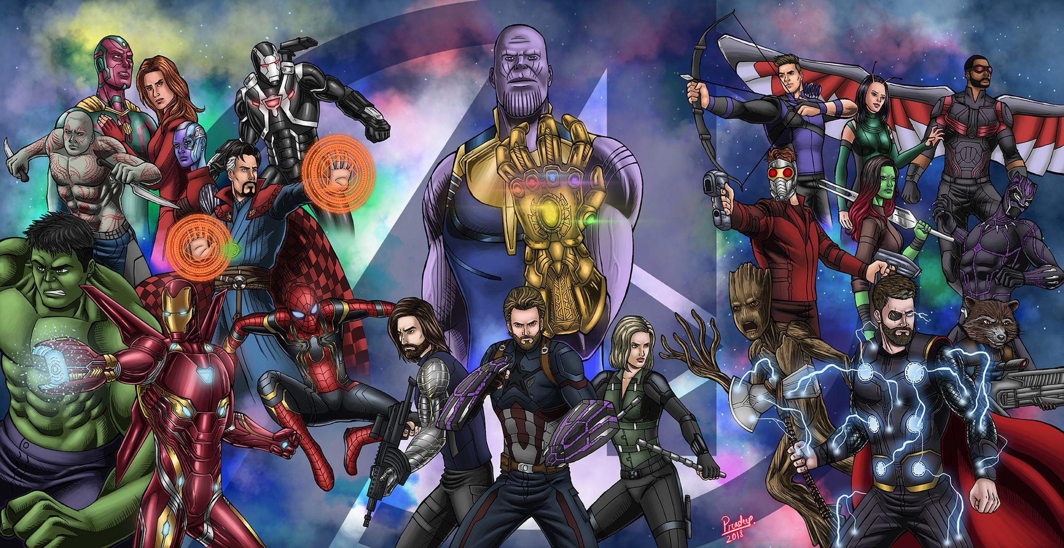 2100x1082 Avengers Infinity War Fan Art 2560x1600 Resolution HD 4k Wallpaper, Image, Background, Photo and Picture