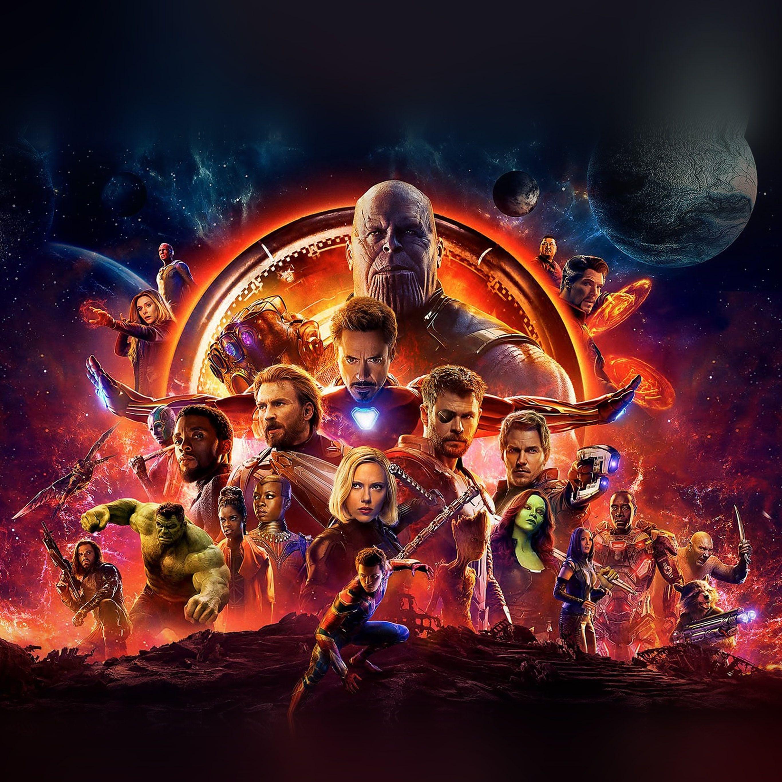 2732x2732 Infinity War Marvel Avengers Hero Art Illustration Wallpaper
