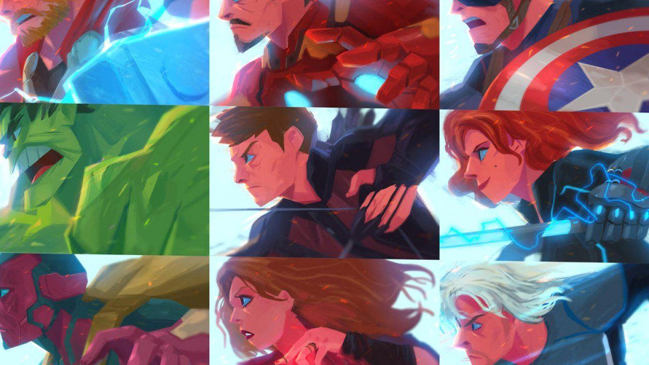 1280x720 Avengers, Age, Of, Ultron, Members, Amazing, Colorful, Artworks