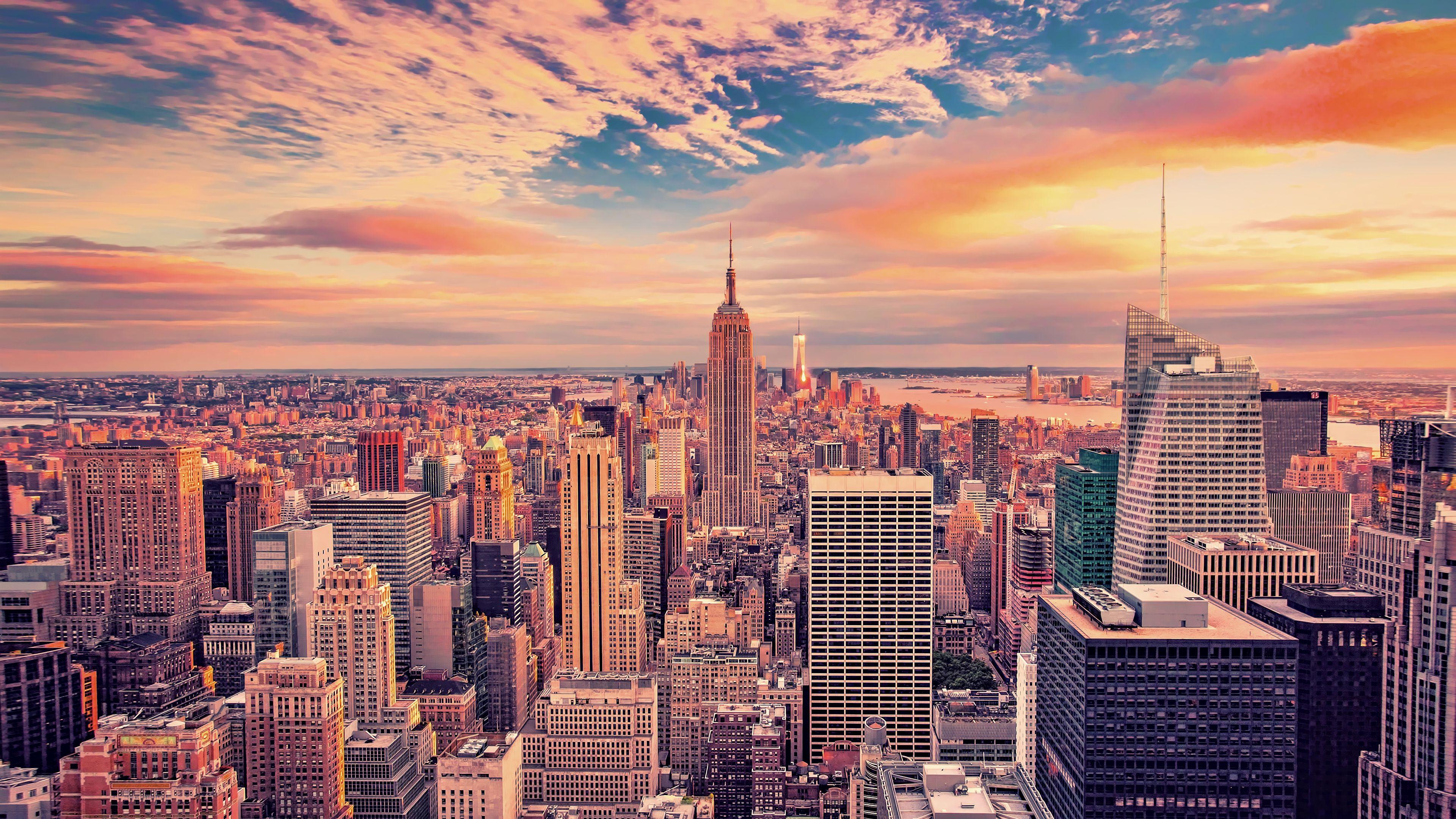 3840x2160 New York City, Cityscape, City, USA, Empire State Building