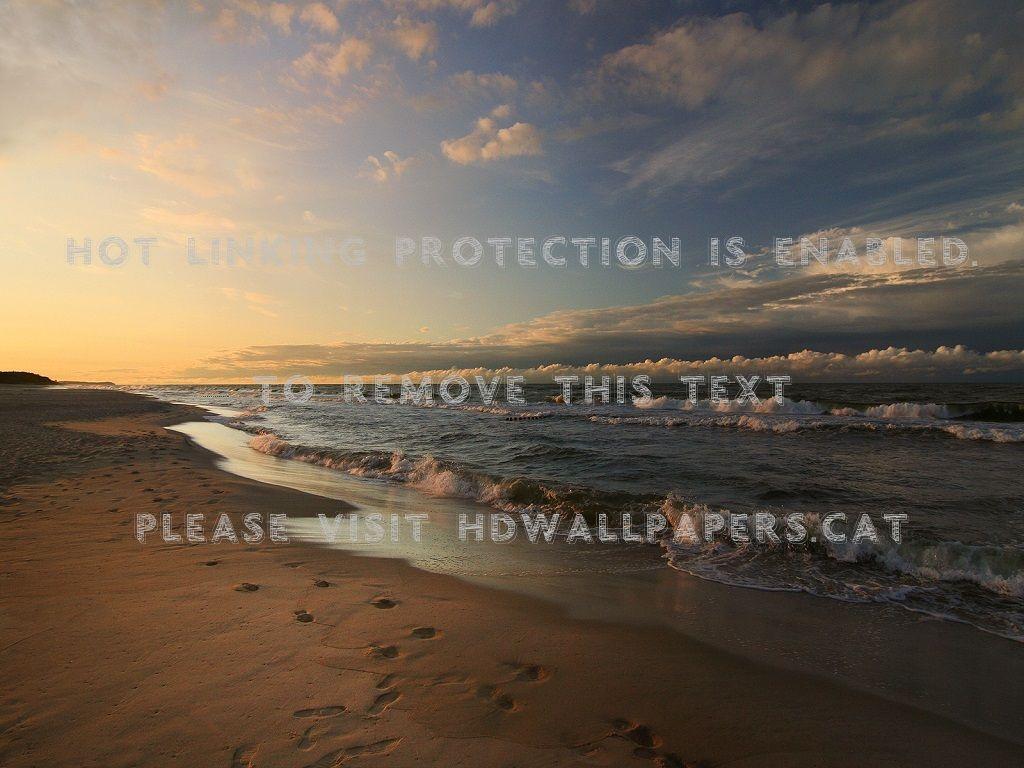 1024x768 Baltic Sea Beach Sand Nature Beaches Sea