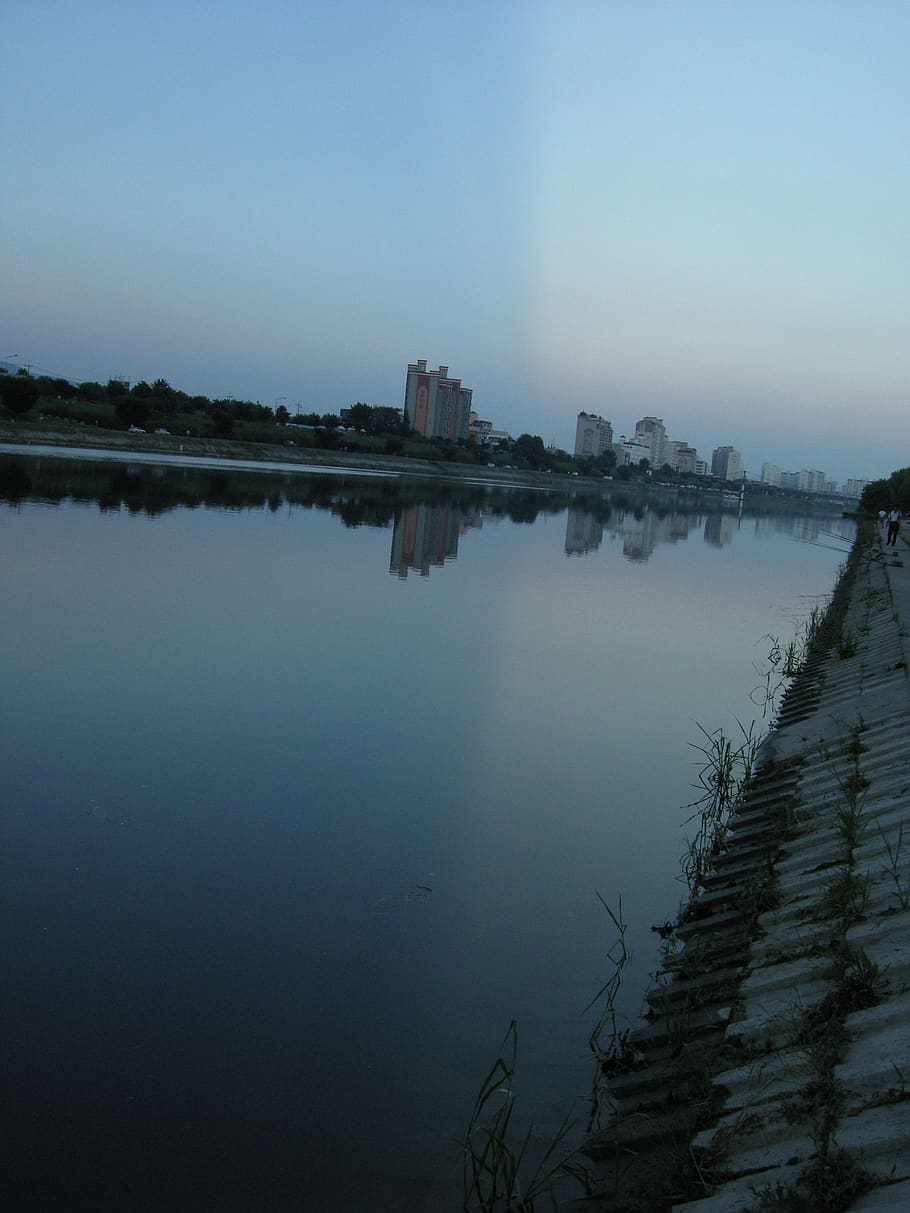 910x1213 HD wallpaper: south korea, daegu, water, buildings, colors, river, city, cityscape