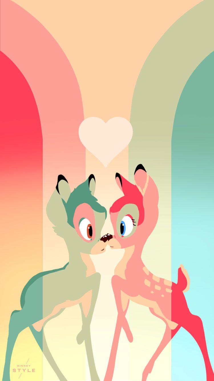 750x1333 Add Some Cuteness to Your Phone With These Bambi Phone Wallpaper