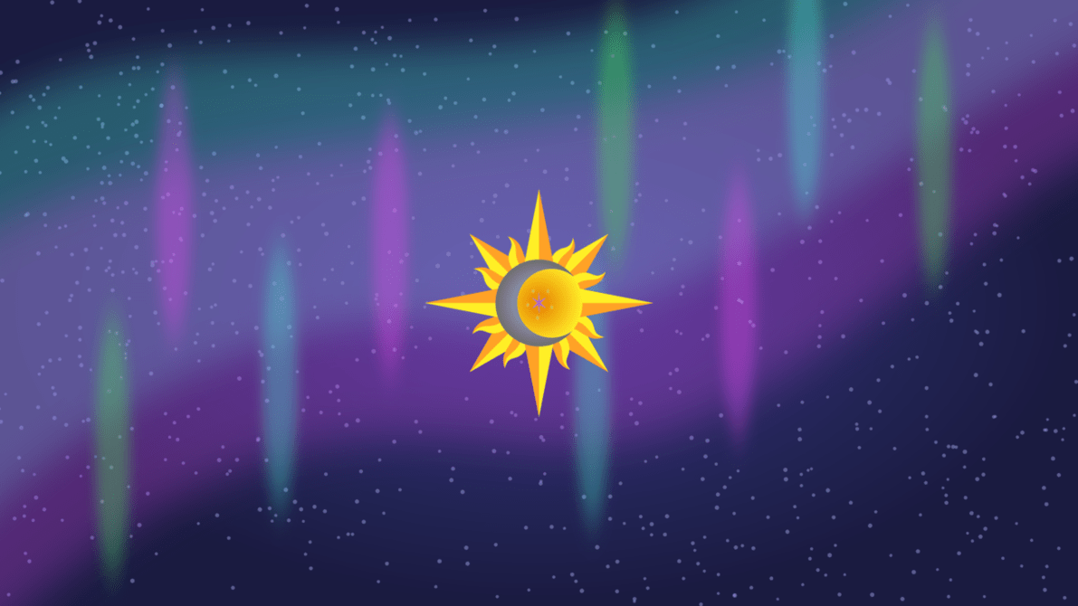 1191x670 Sun and Moon Desktop Wallpaper