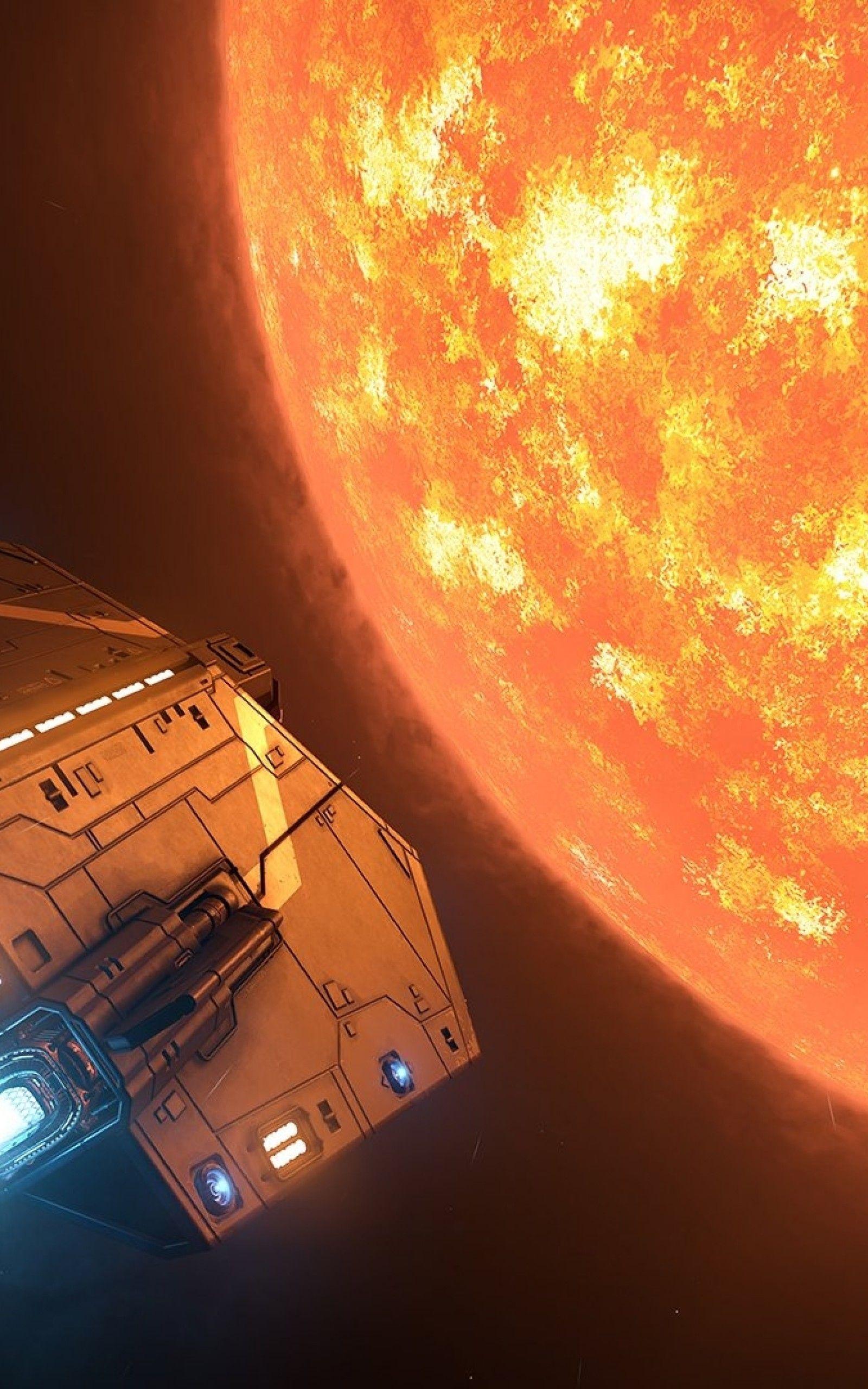 1600x2560 Download 1600x2560 Elite Dangerous, Sci Fi, Space, Sun, Star