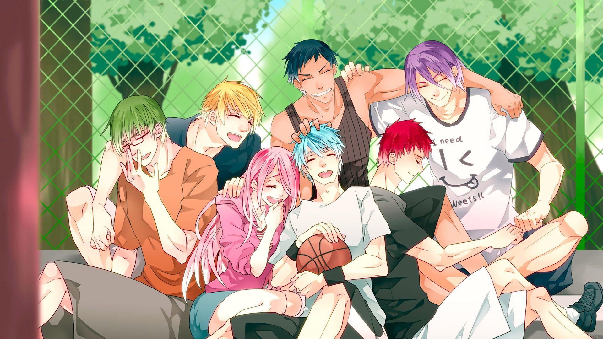 1920x1080 Wallpaper kuroko no basket, momoi satsuki, akashi