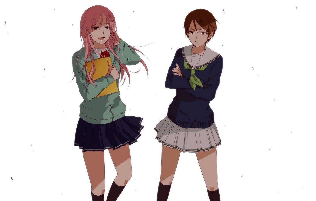 1332x850 Wallpaper girls, anime, art, Schoolgirls, Kuroko From Basket