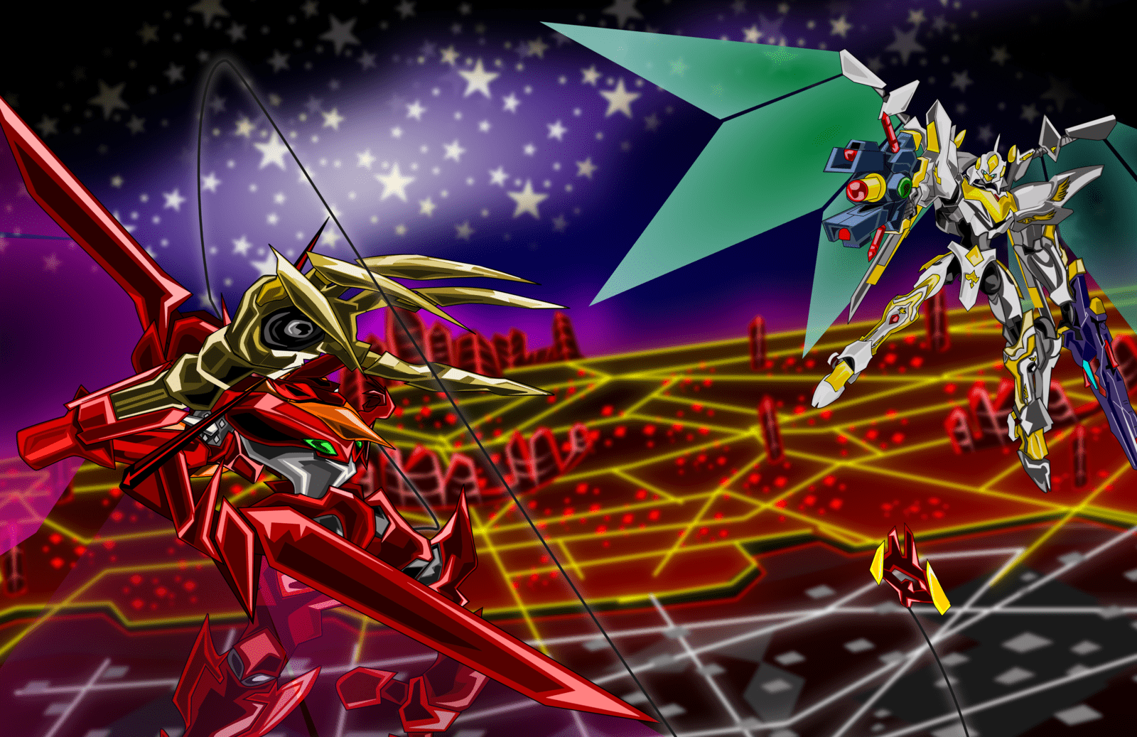 1600x1037 Fated Battle- Guren SEITEN Vs. Lancelot Albion