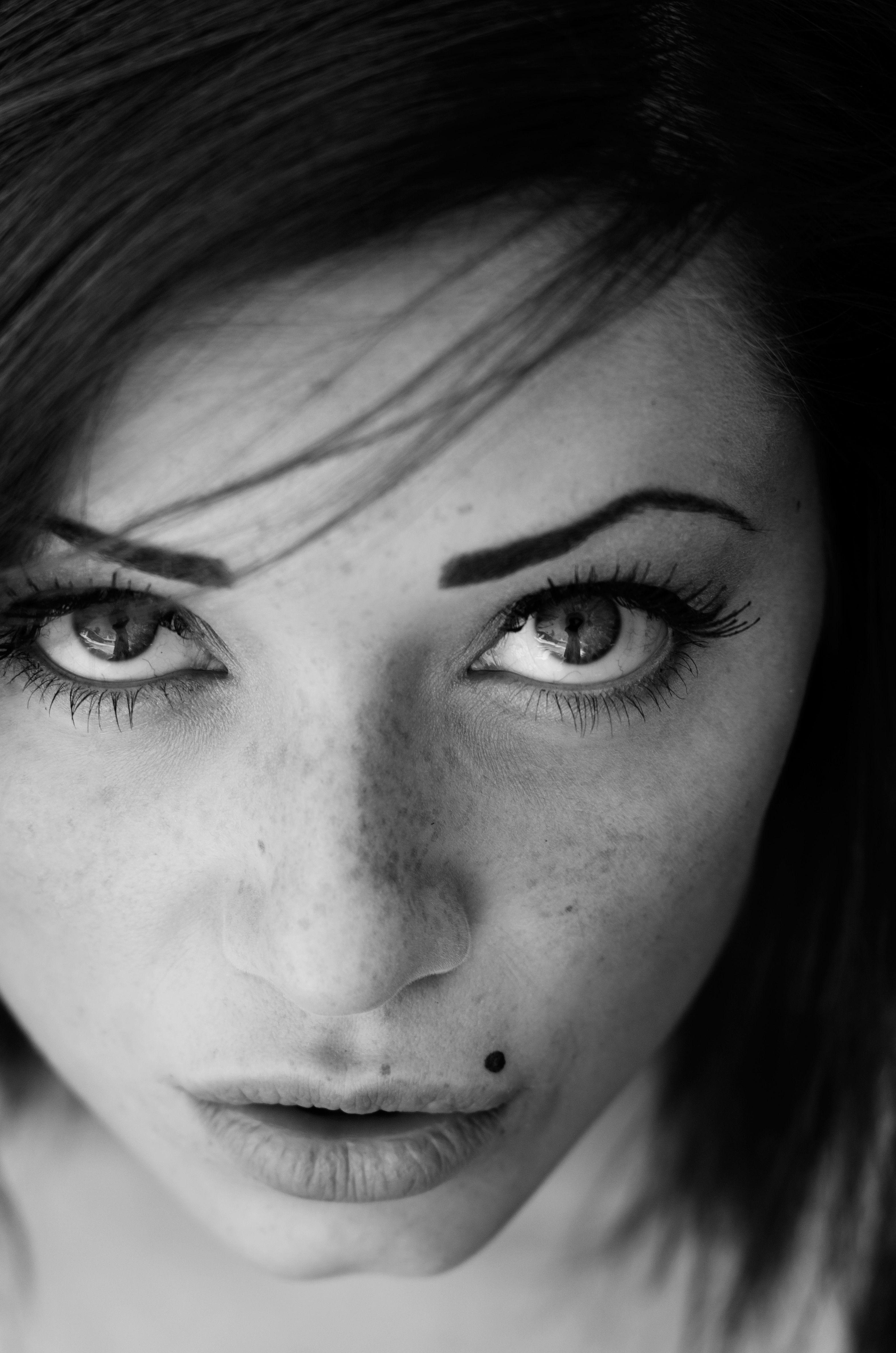 3143x4746 women, eyes, portrait, monochrome, faces, looking up, Sierra Love