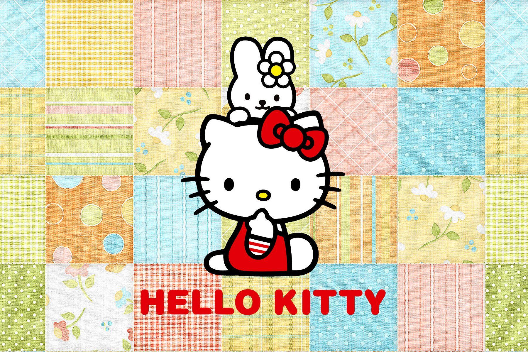 1800x1200 Hello Kitty cathy quilt background 6×4
