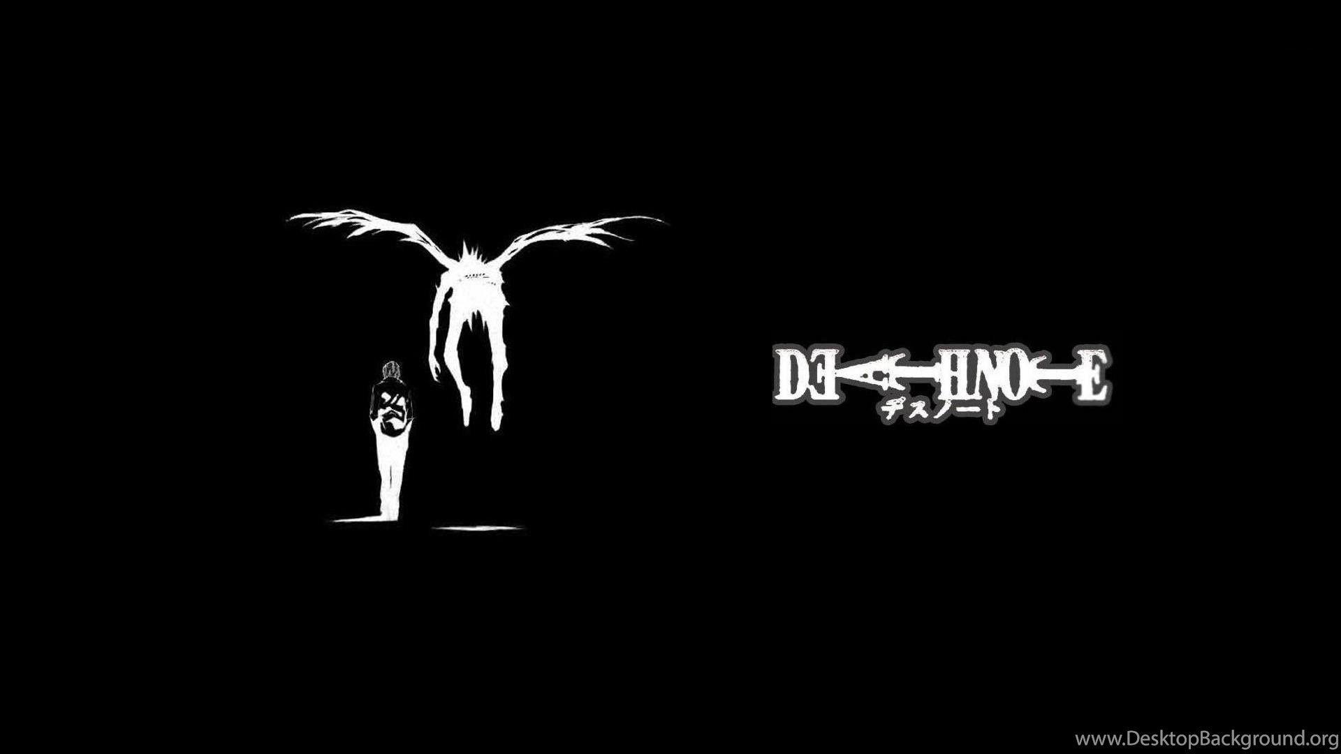 1920x1080 Death Note Black And White Ryuk Yagami Light Anime Wallpaper