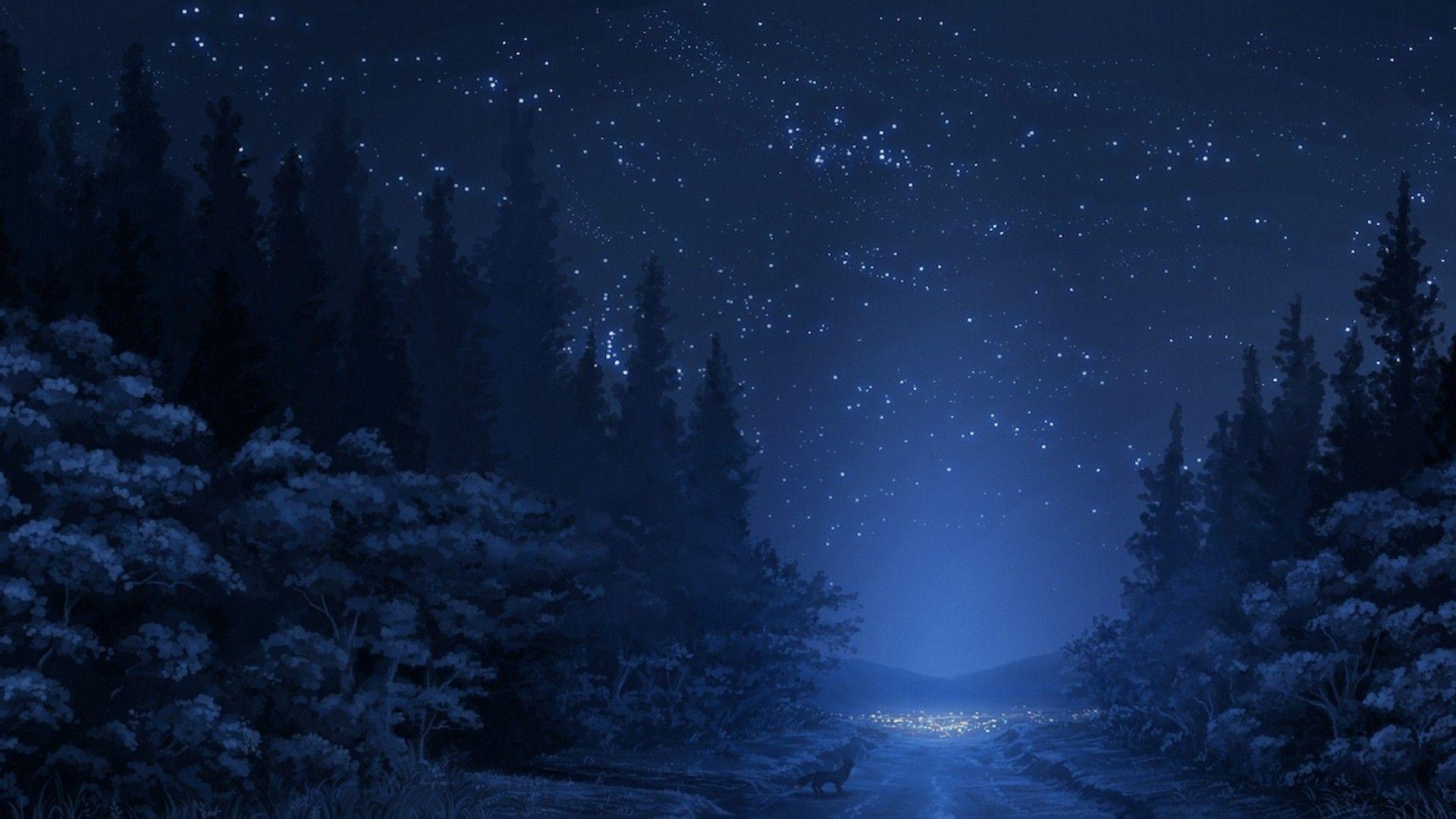 1920x1080 Anime Forest Background