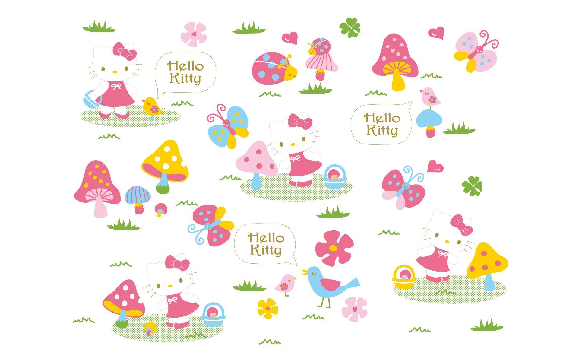 1920x1200 Hello Kitty Spring Background bigking keywords and picture