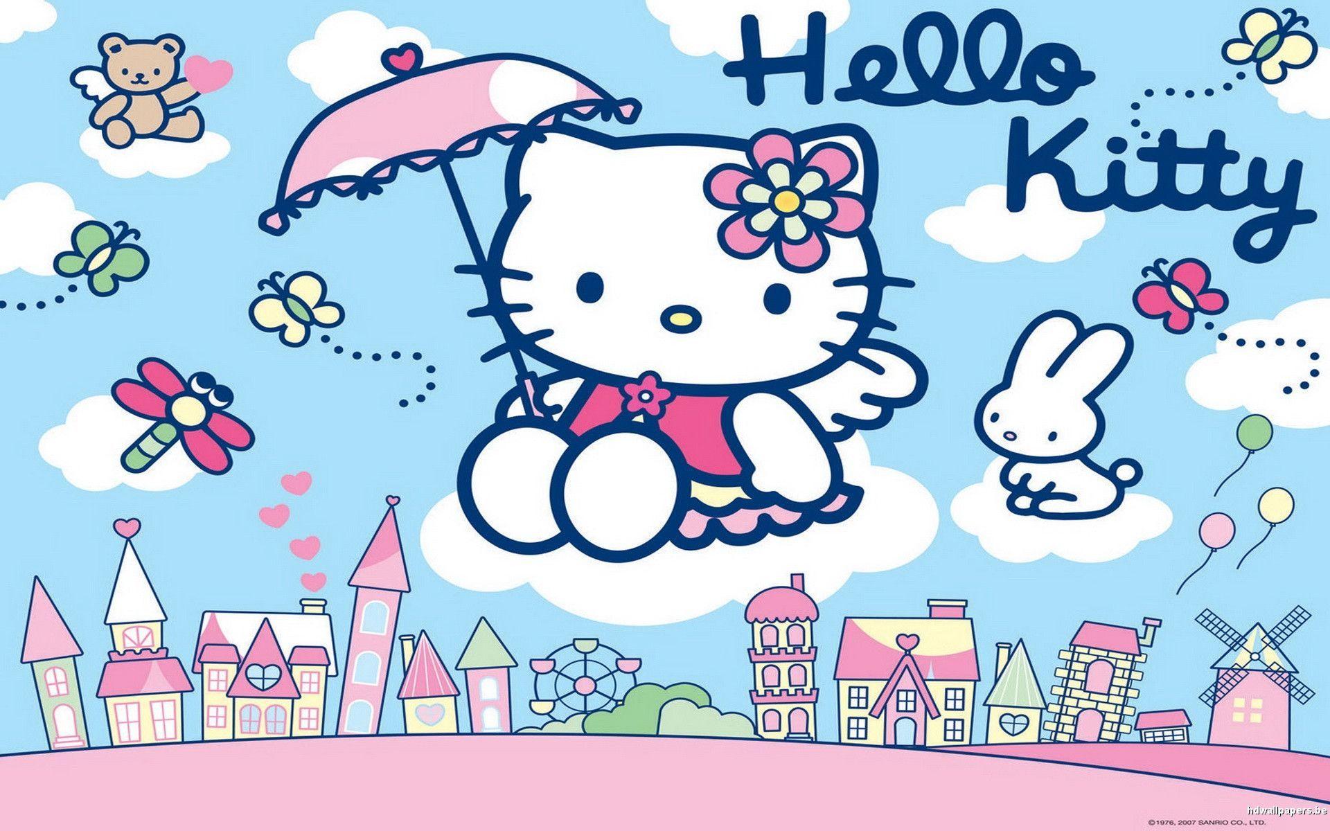 1920x1200 Hello Kitty Summer Wallpaper