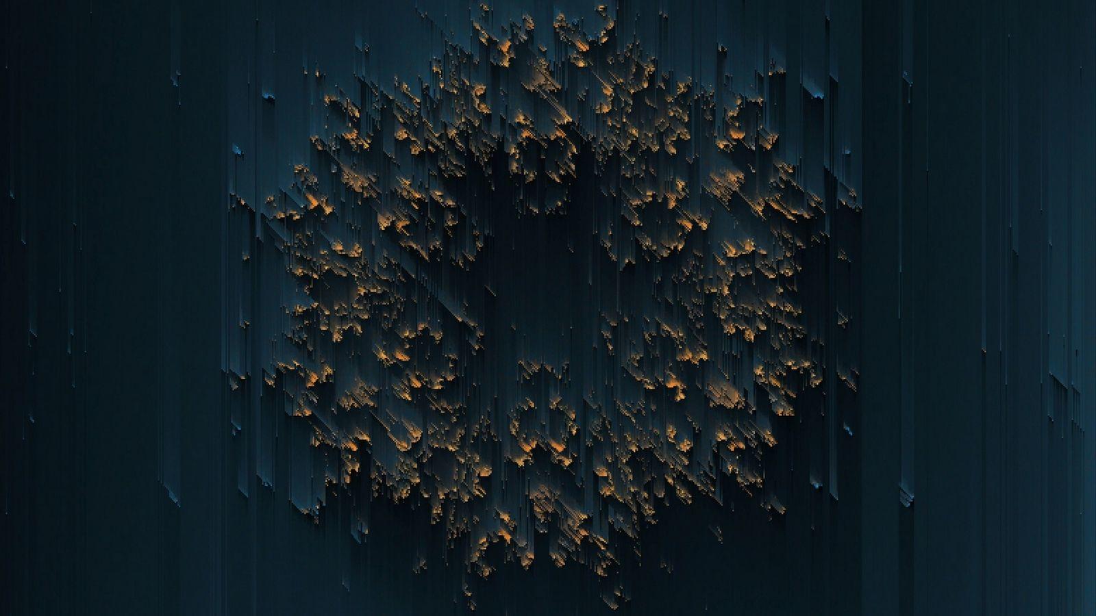 1600x900 Download wallpaper 1600x900 abstraction, glitch, ring, relief, 3D