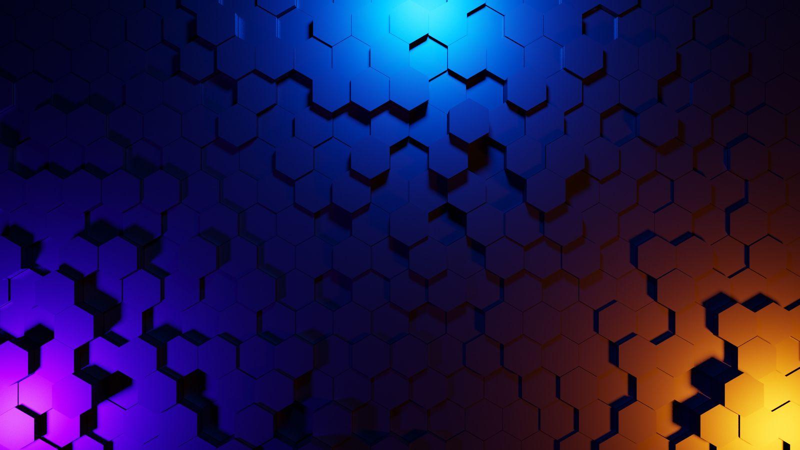 1600x900 Hex Color Burst 3D 1600x900 Resolution HD 4k Wallpaper
