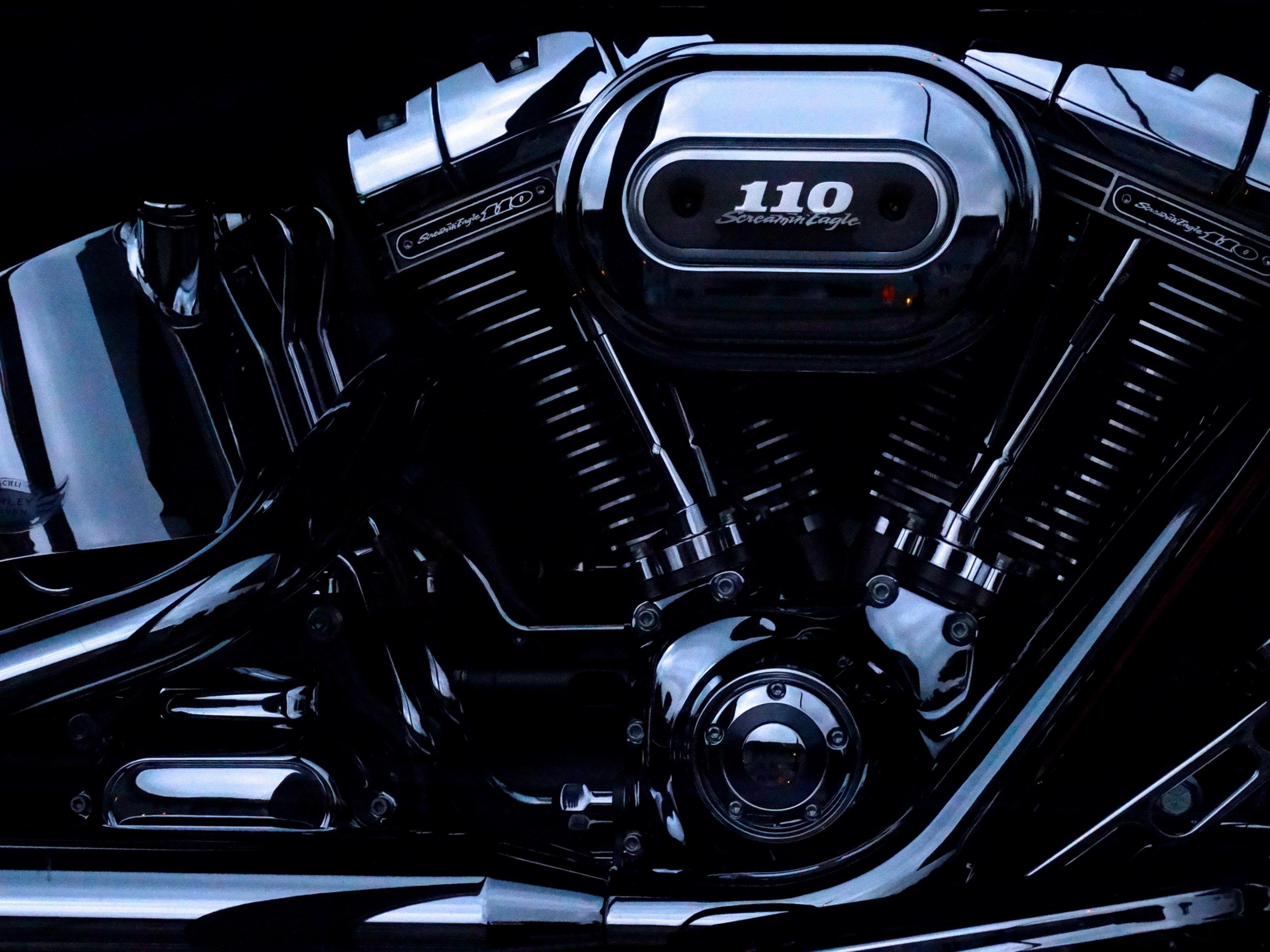 3840x2880 harley davidson #motorcycles #chrome #shiny #metal 4k wallpaper