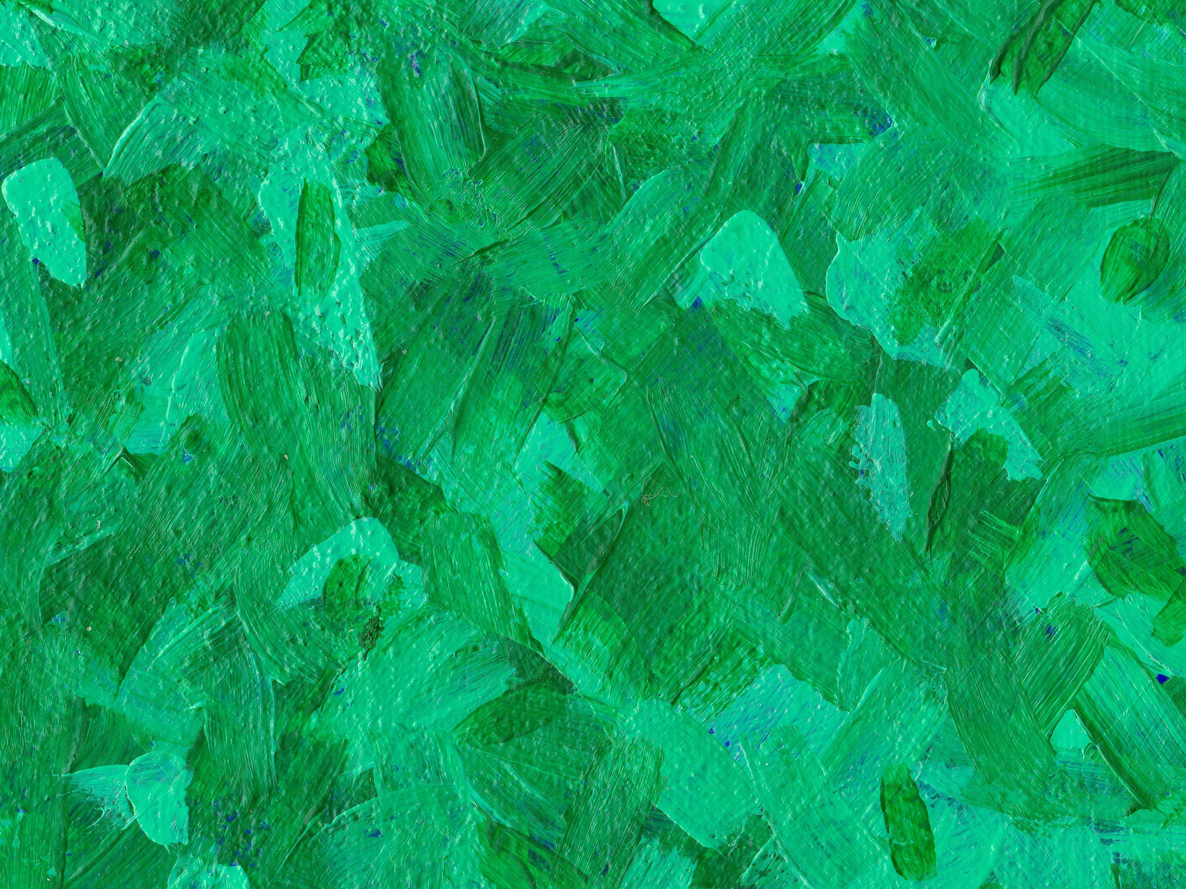 4000x3000 Abstract Acrylic Green Brush Stroke Background (JPG)
