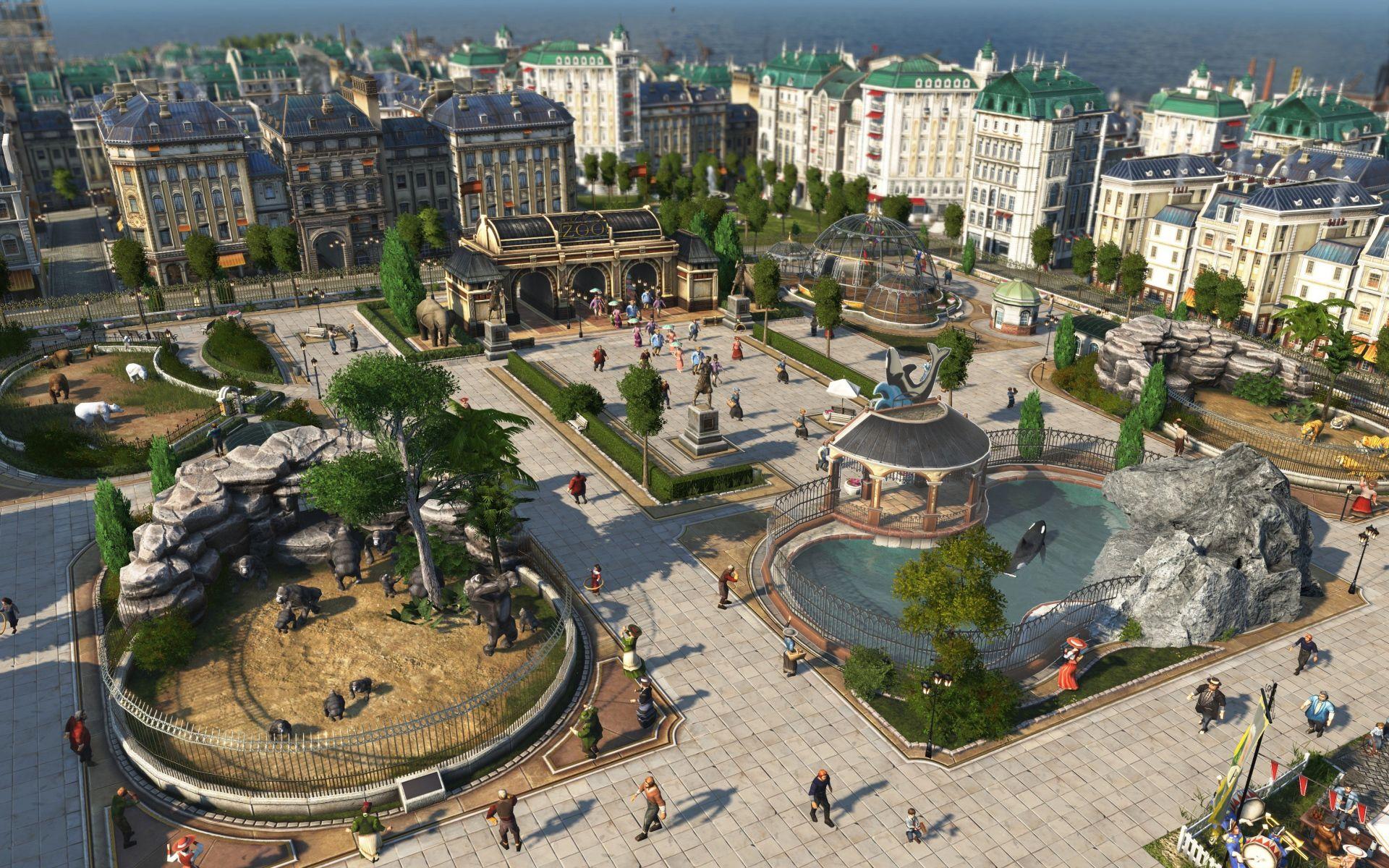 1920x1200 City in the computer game Anno 2019 Desktop wallpaper 1920x1200